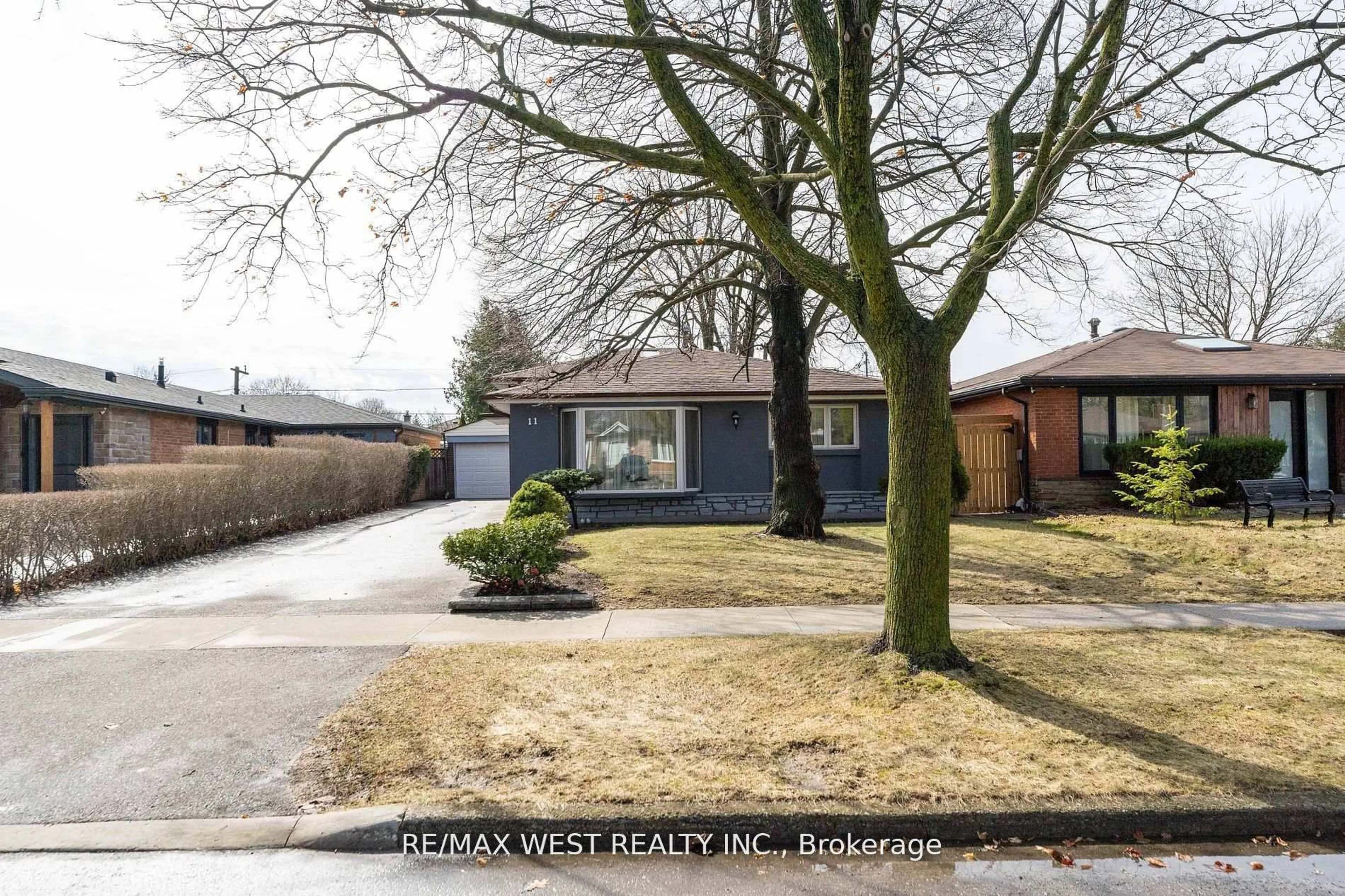 Home with brick exterior material, street for 11 Farley Cres, Toronto Ontario M9R 2A5