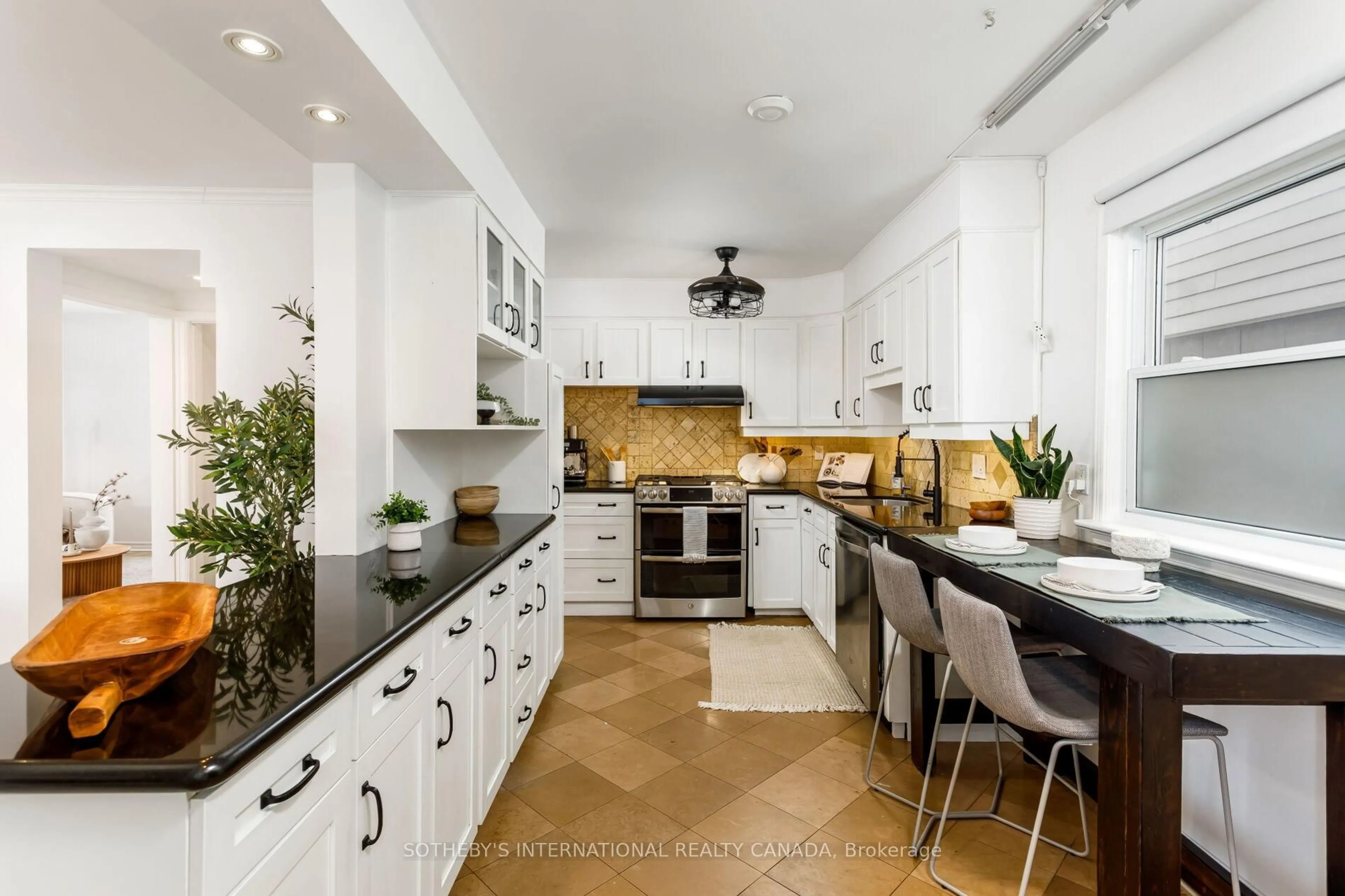 Contemporary kitchen, ceramic/tile floor for 92 Delma Dr, Toronto Ontario M8W 4P1