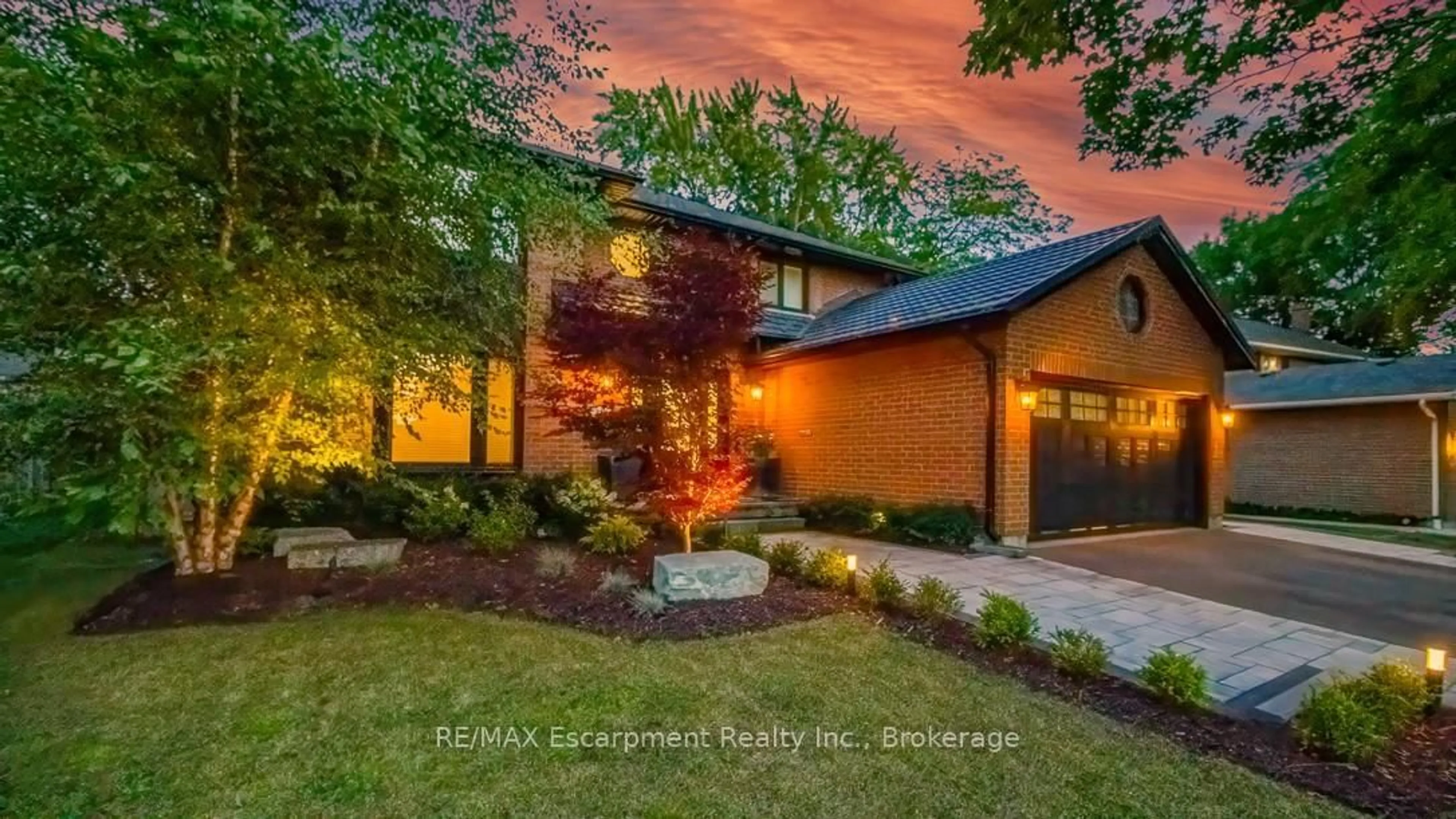 Home with brick exterior material, street for 484 Aspen Forest Dr, Oakville Ontario L6J 6H7
