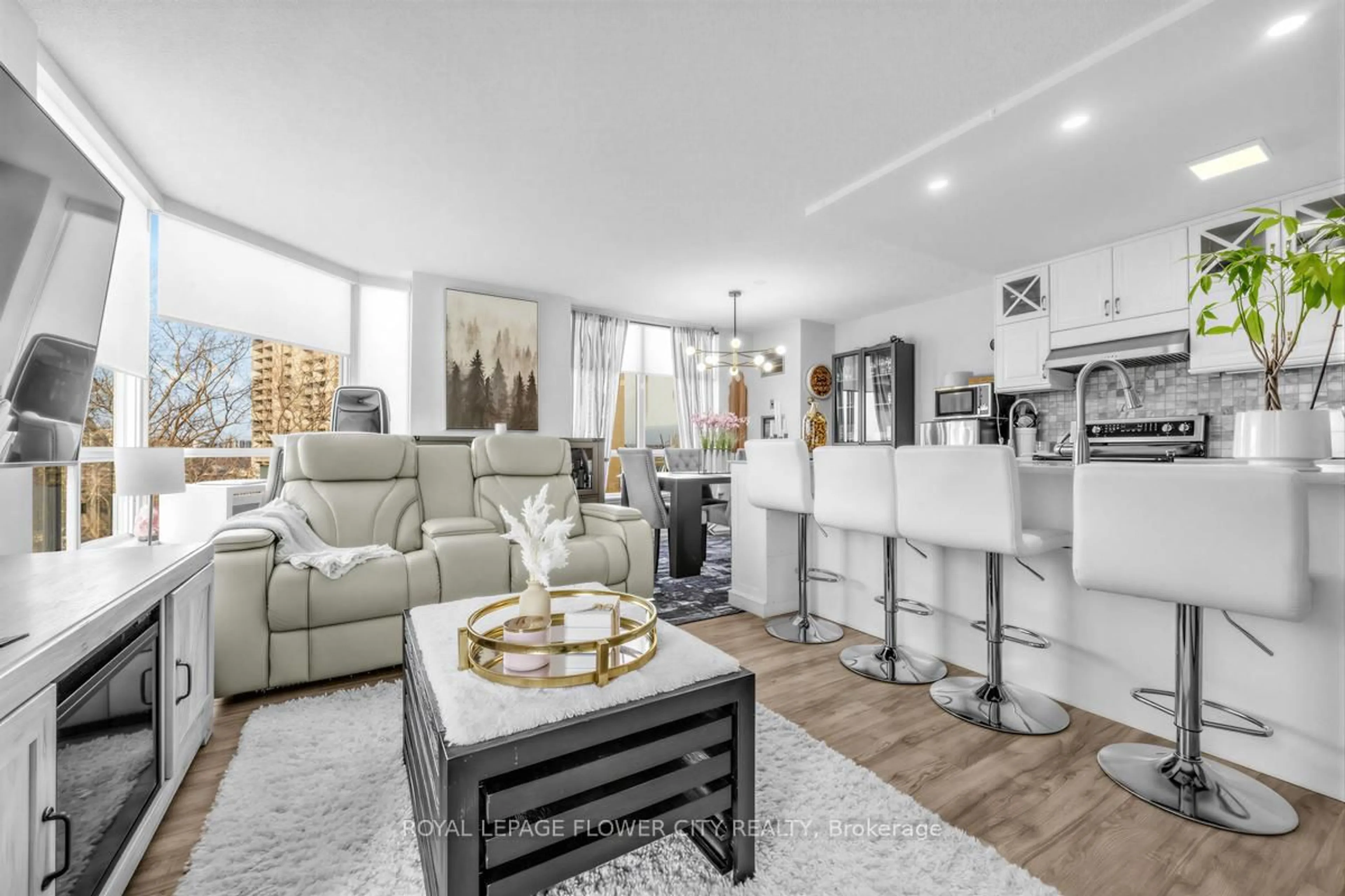 Living room with furniture, unknown for 3 Hickory Tree Rd #908, Toronto Ontario M9N 3W5