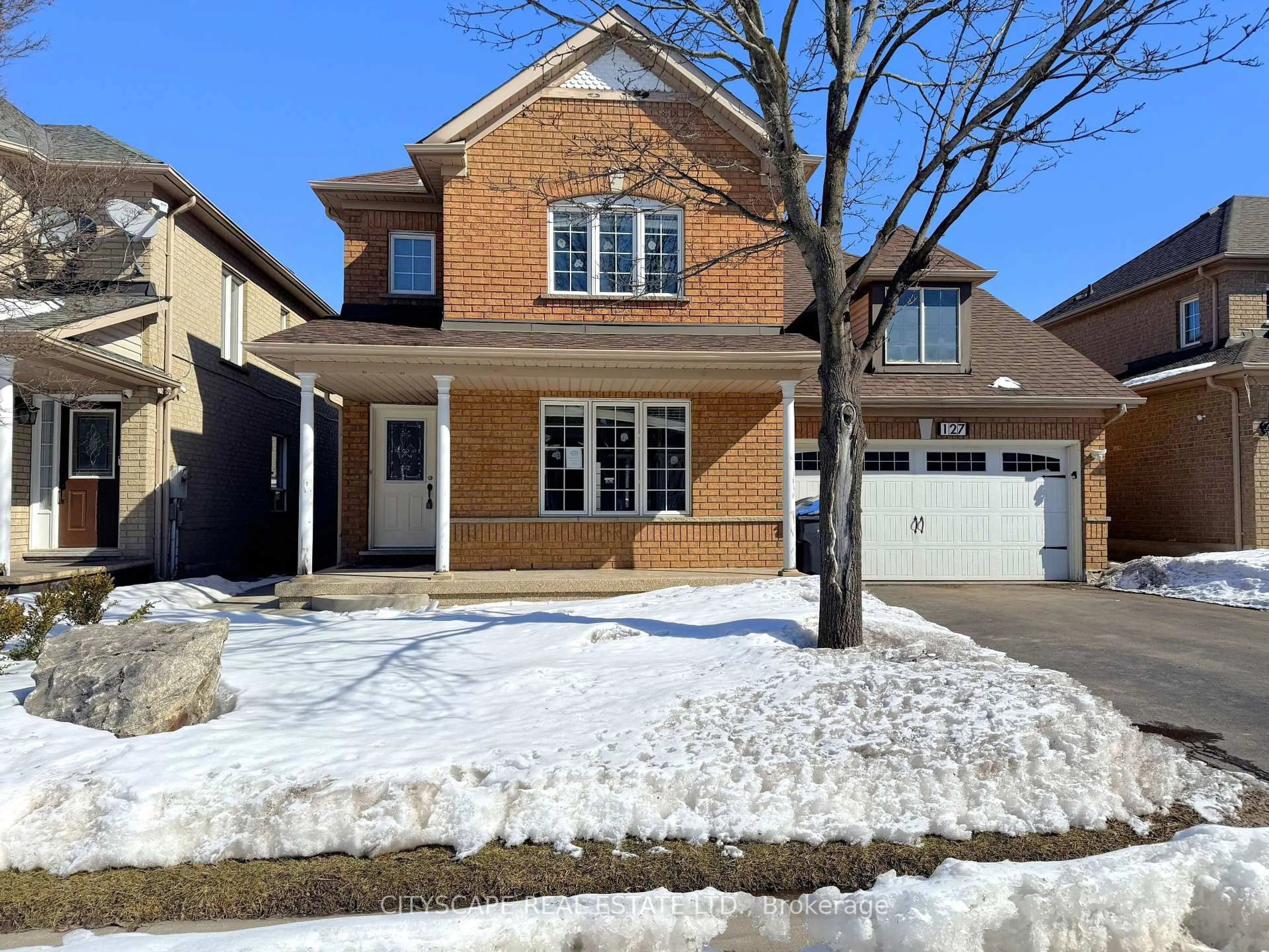 Home with brick exterior material, street for 127 Barleyfield Rd, Brampton Ontario L6R 2J4