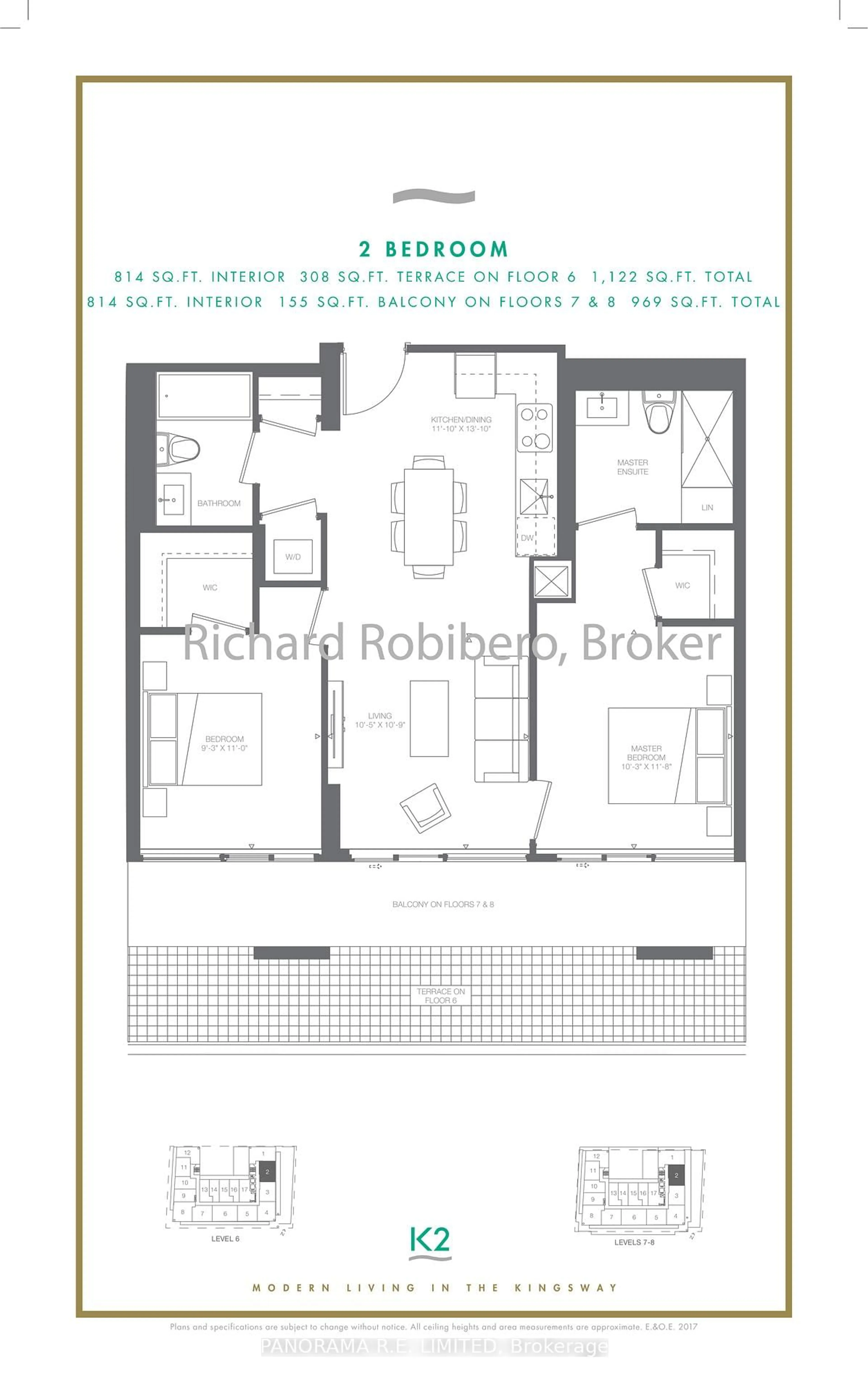 Floor plan for 4208 Dundas St #802, Toronto Ontario M8X 1Y6