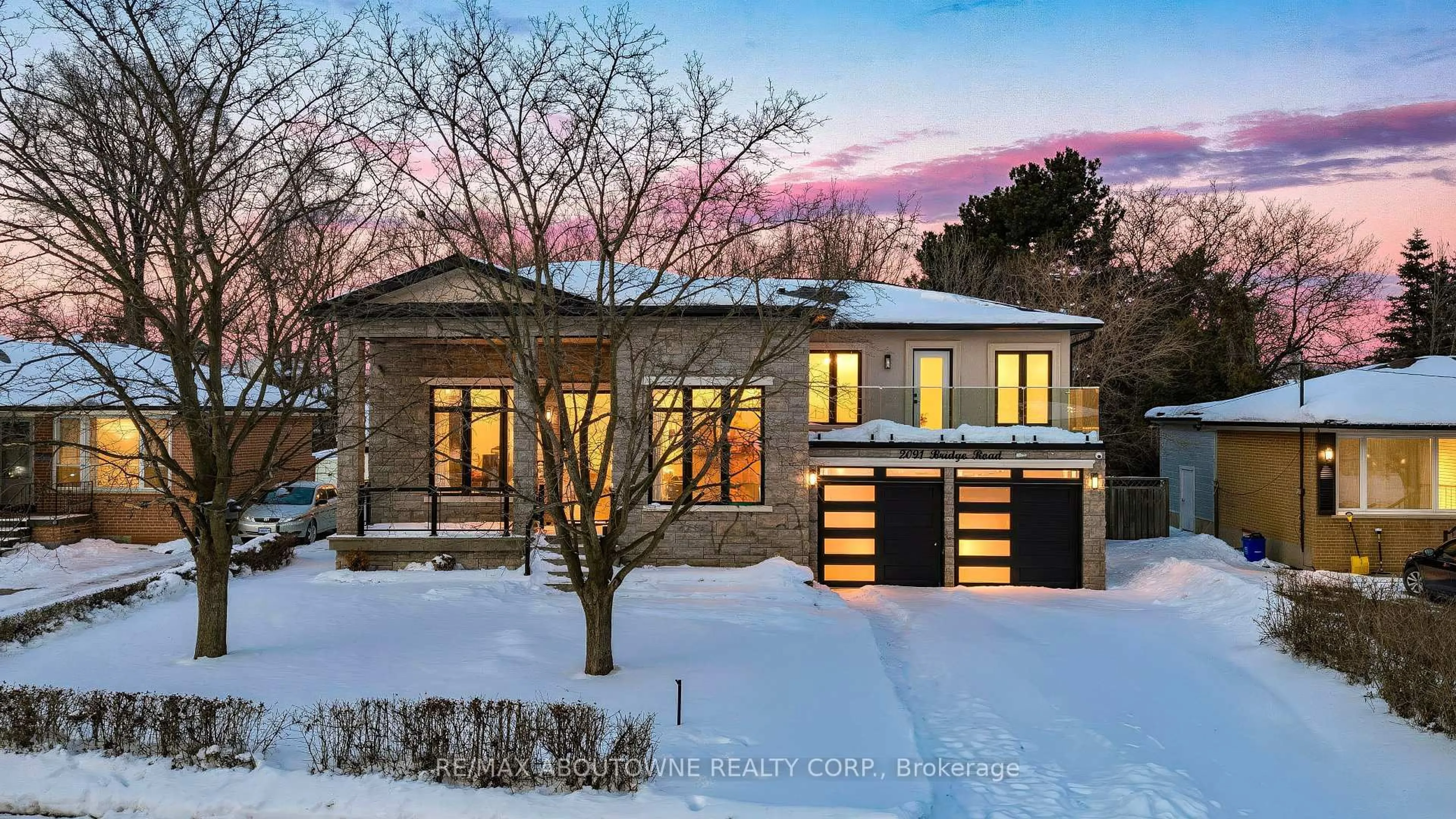 Home with brick exterior material, street for 2091 Bridge Rd, Oakville Ontario L6L 2E8