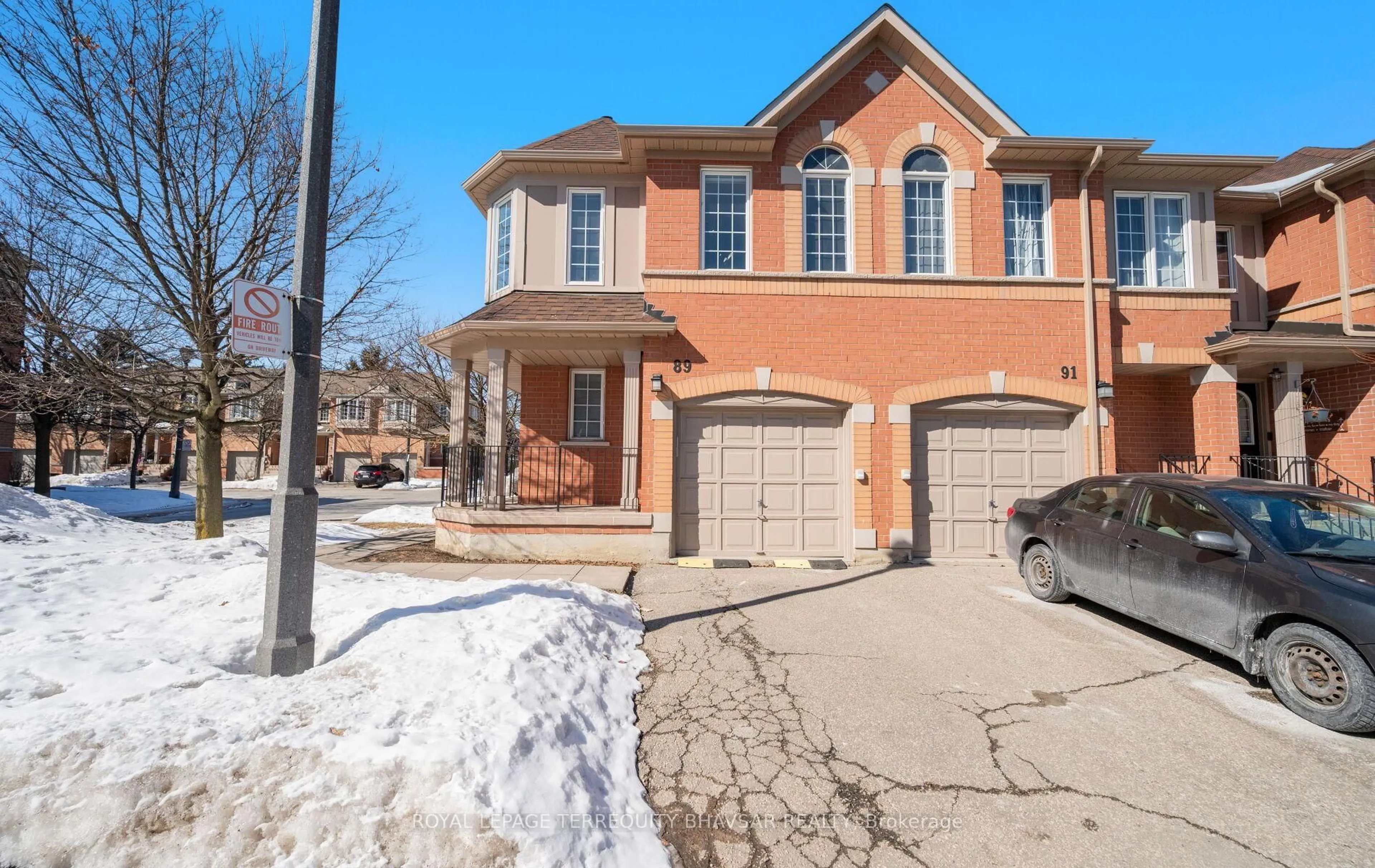 Home with brick exterior material, street for 5030 Heatherleigh Ave #89, Mississauga Ontario L5V 2G7