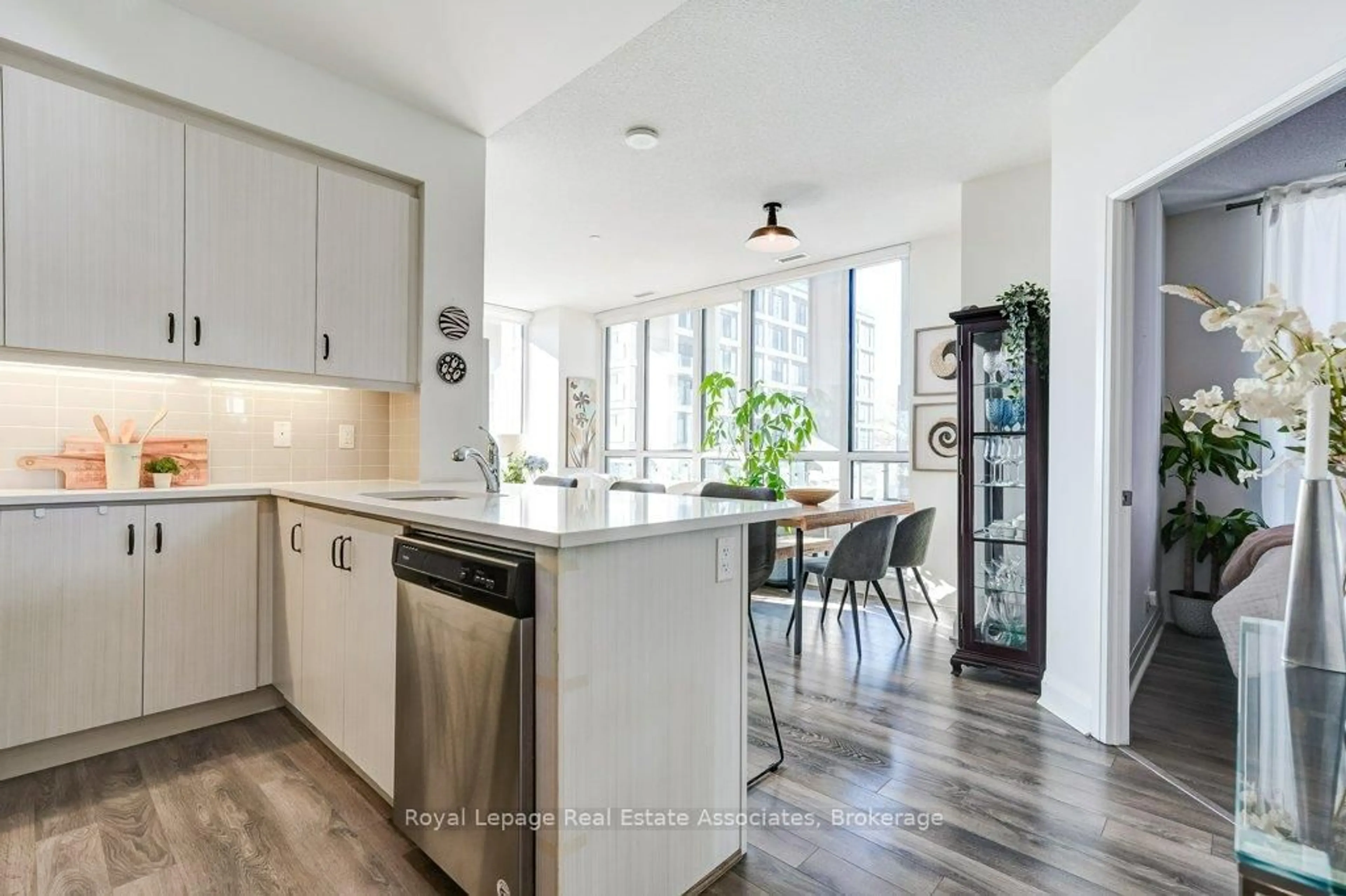 Open concept kitchen, unknown for 15 Zorra St #209, Toronto Ontario M8Z 4Z6