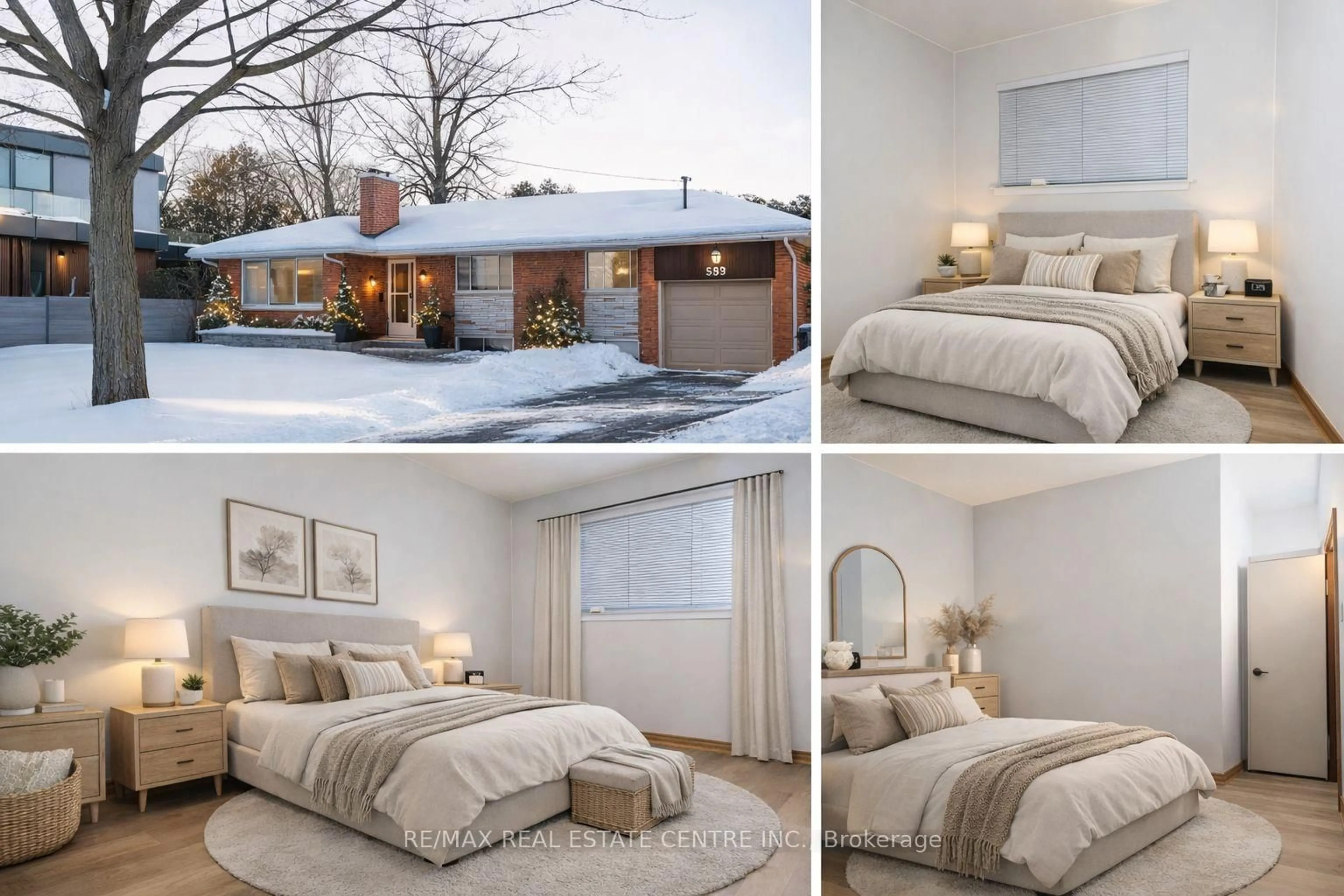 Bedroom with bed, unknown for 593 Indian Rd, Mississauga Ontario L5H 1R1