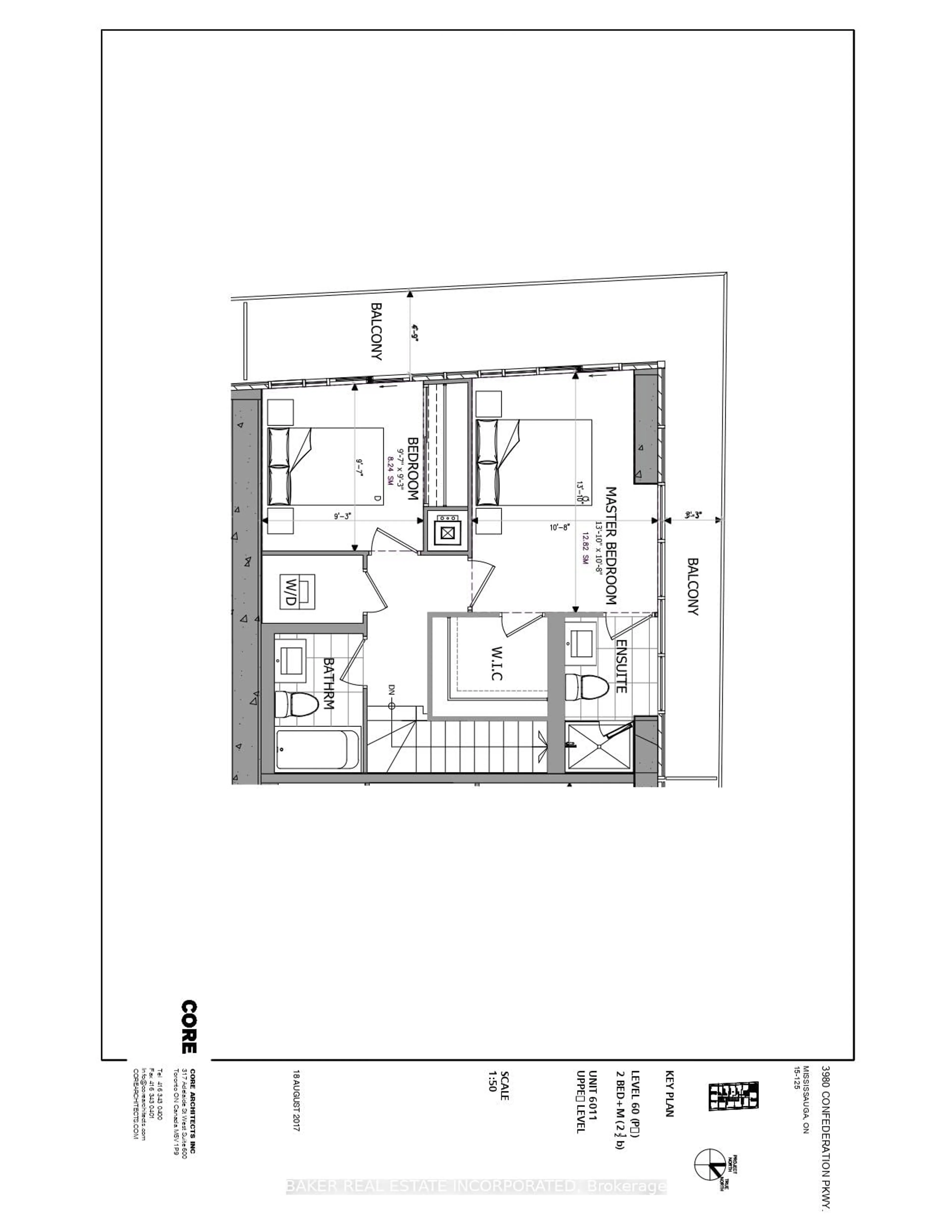 Floor plan for 3900 Confederation Pkwy #6011, Mississauga Ontario L5B 0M3