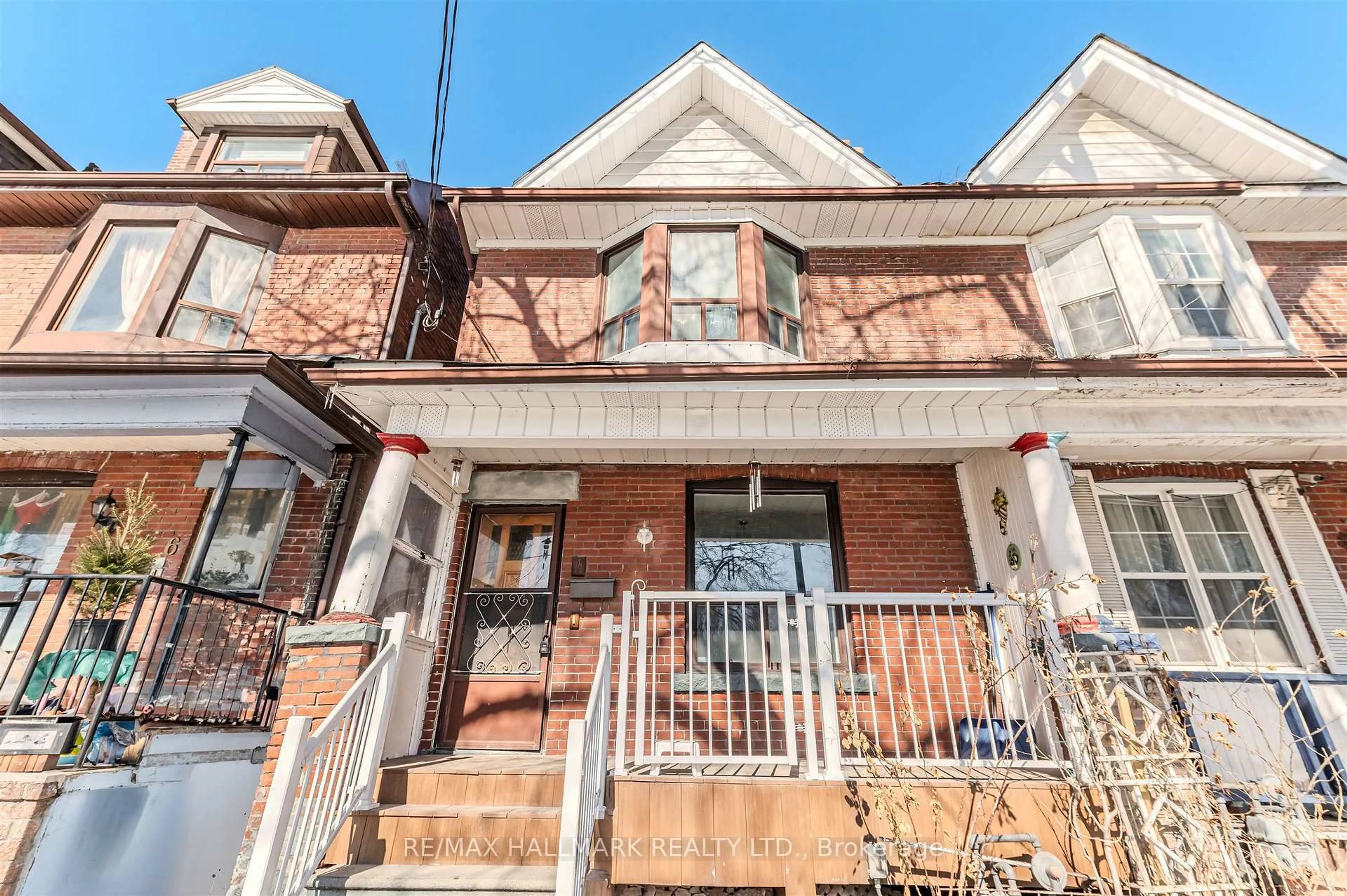 Home with brick exterior material, street for 4 Irene Ave, Toronto Ontario M6G 1M6