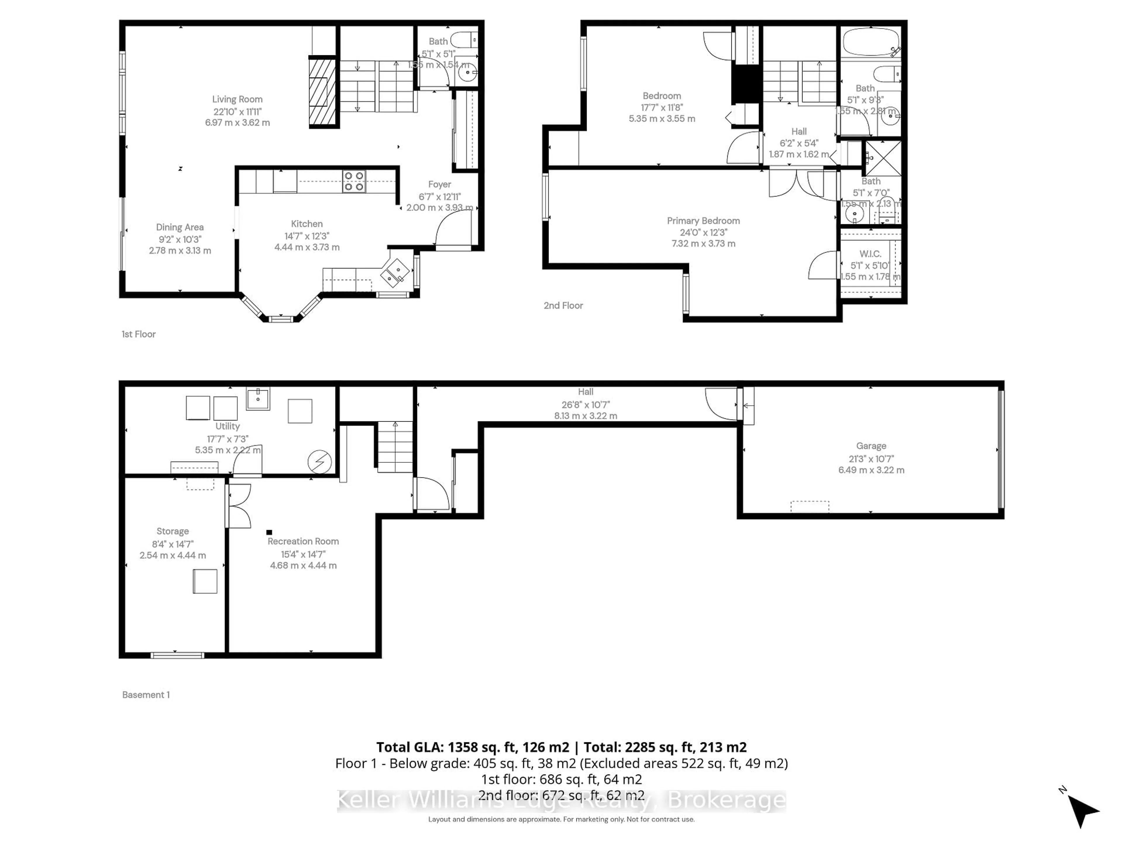 Floor plan for 1511 Upper Middle Rd #2, Burlington Ontario L7P 4M5