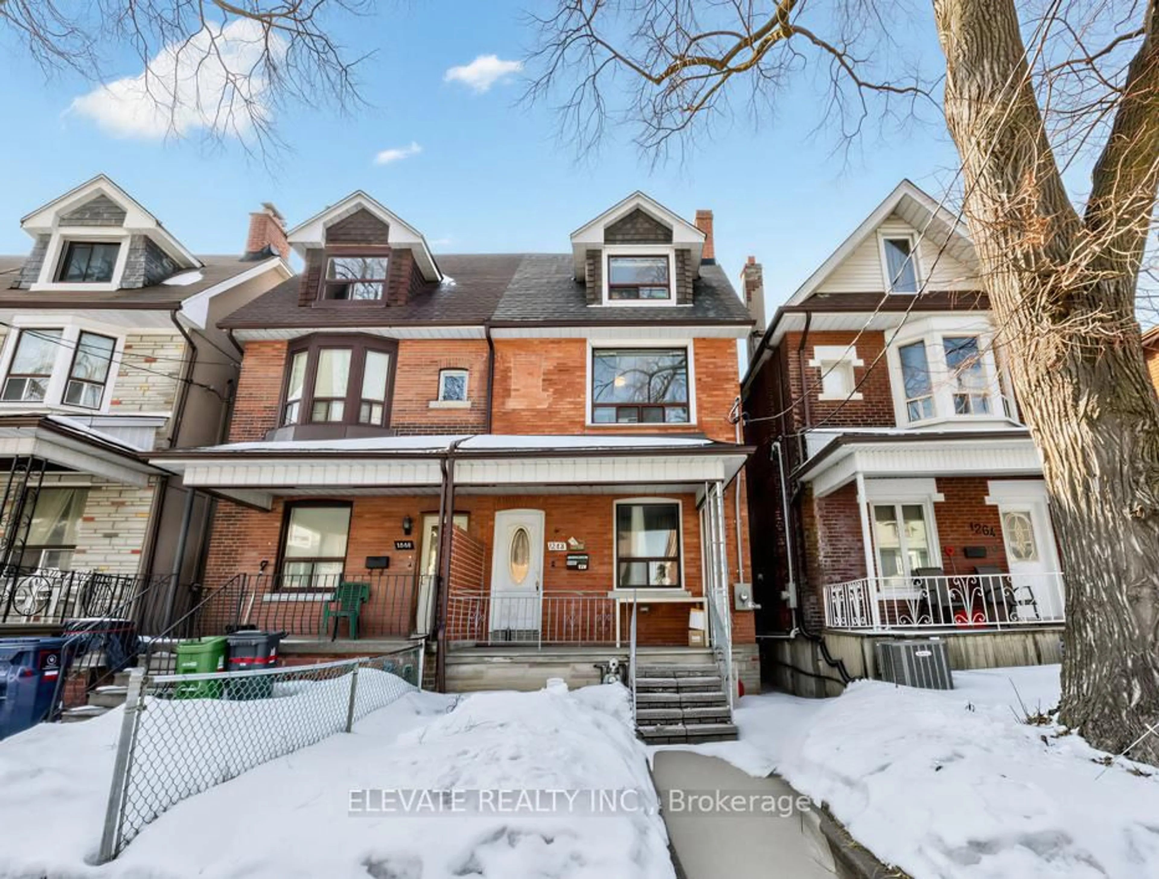 Home with brick exterior material, street for 1262 Lansdowne Ave, Toronto Ontario M6H 3Z8