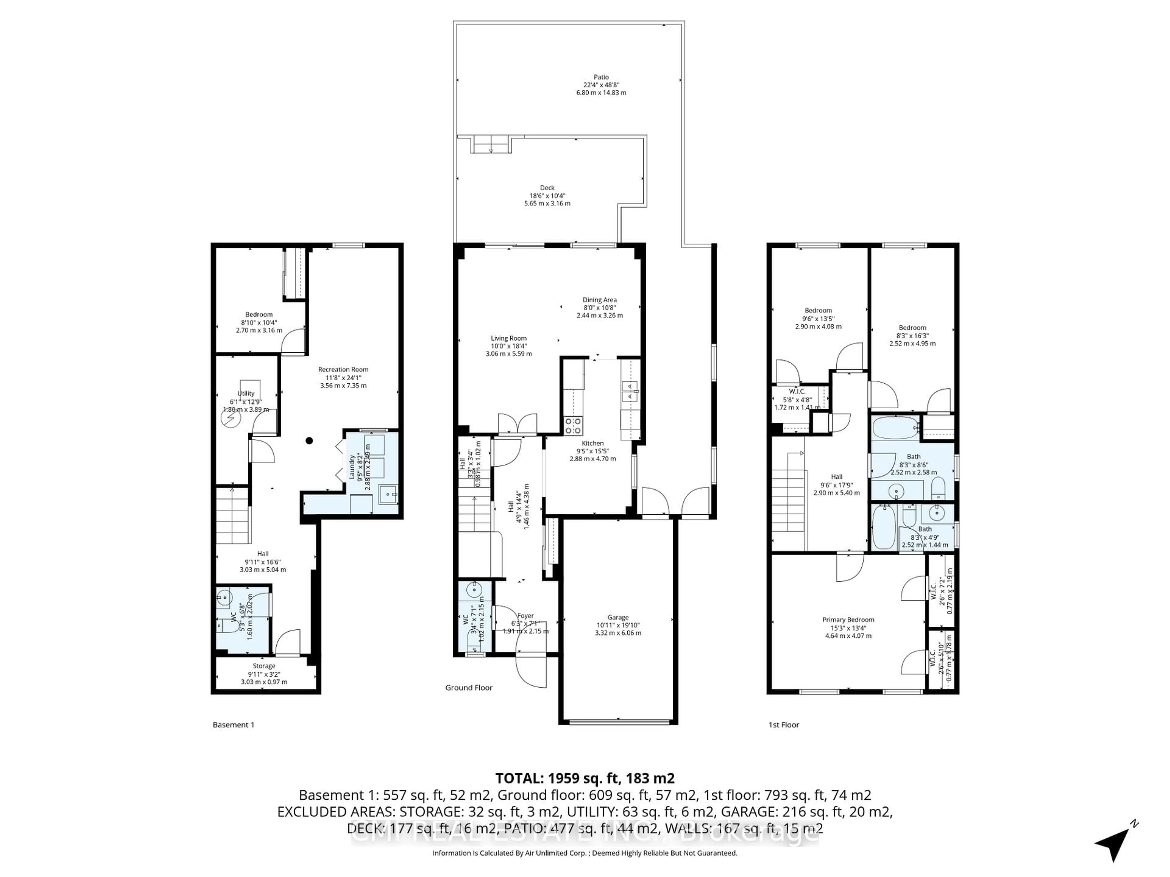 Floor plan for 128 Toba Cres, Brampton Ontario L6Z 4R9