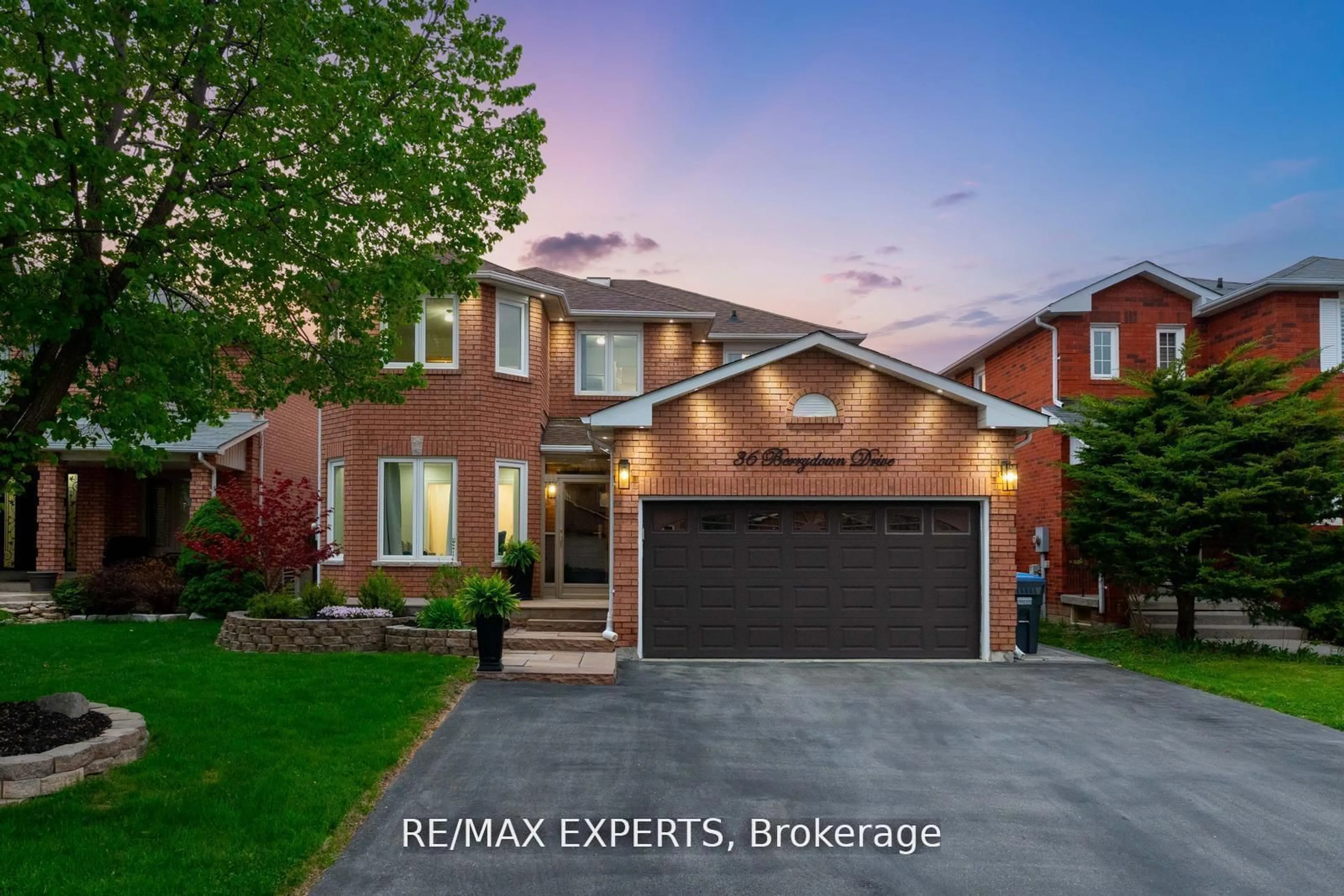 Home with brick exterior material, street for 36 Berrydown Dr, Caledon Ontario L7E 1P9