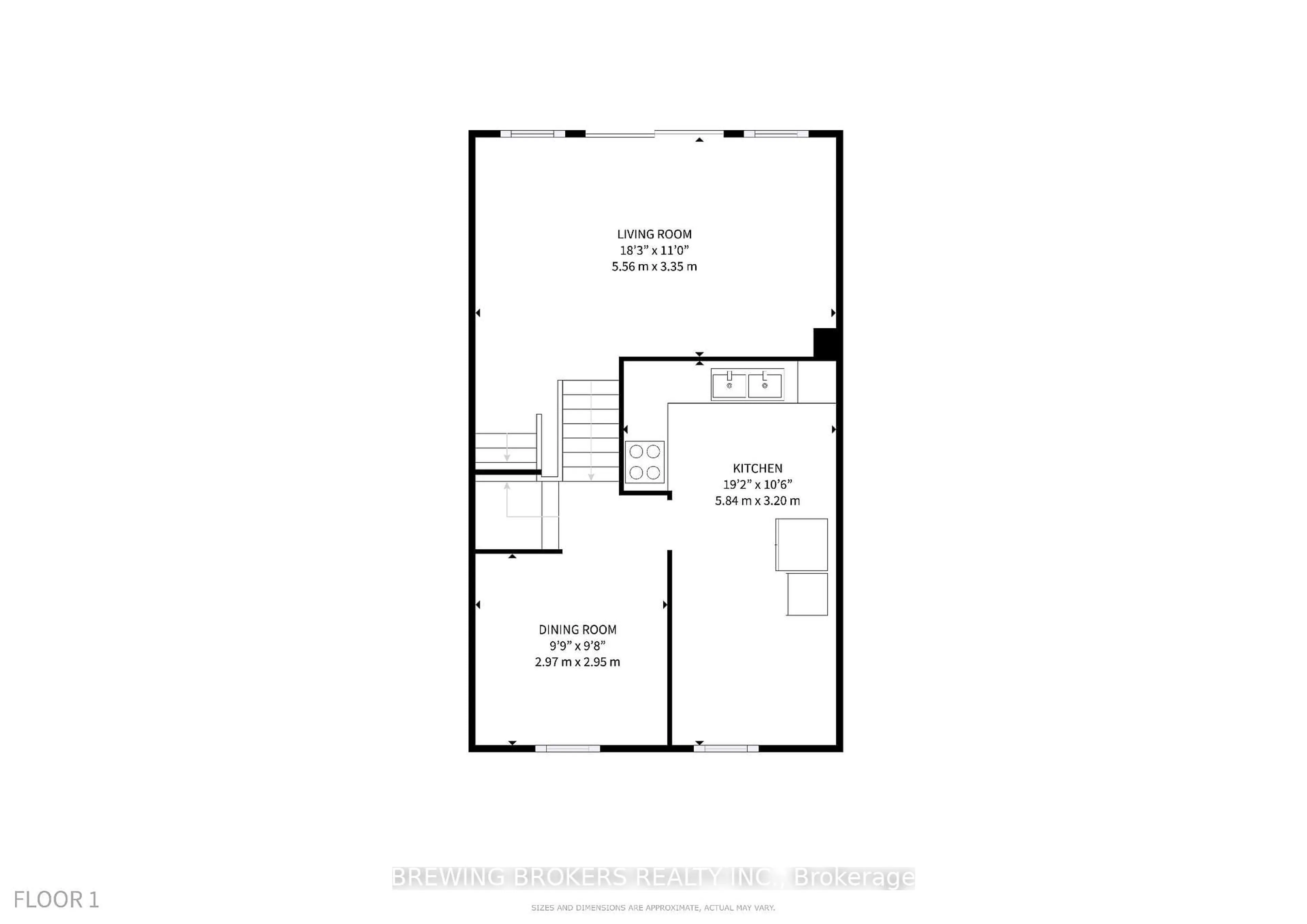 Floor plan for 7255 Dooley Dr #29, Mississauga Ontario L4T 2S7