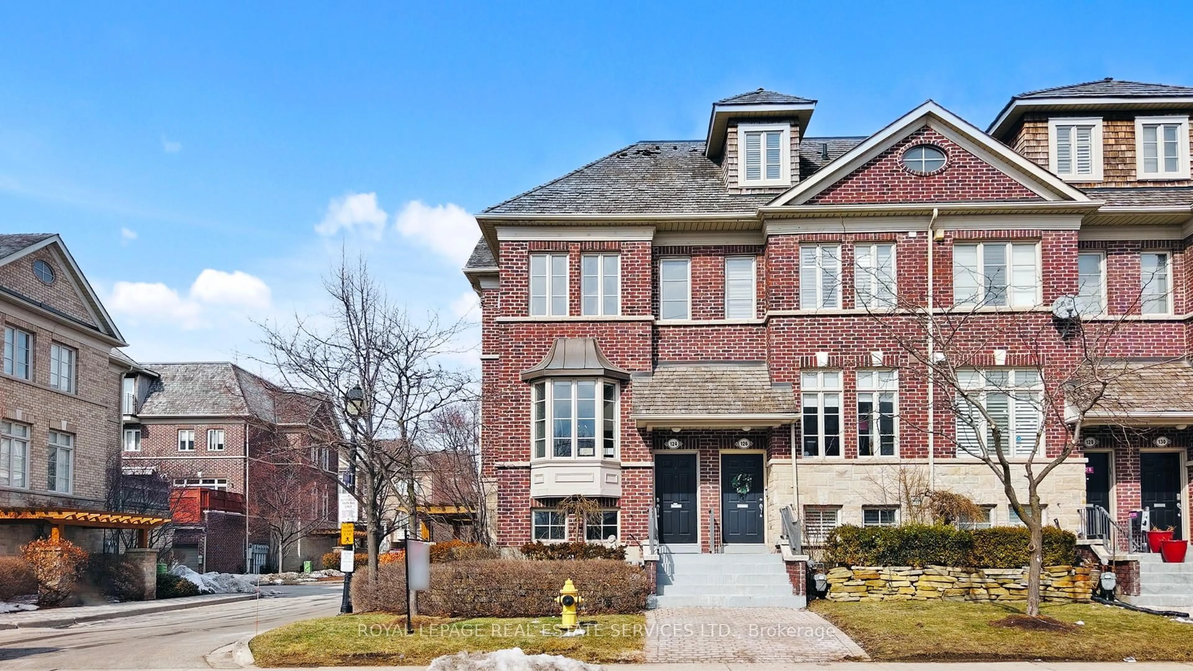 Home with brick exterior material, street for 124 Six Point Rd, Toronto Ontario M8Z 0A1