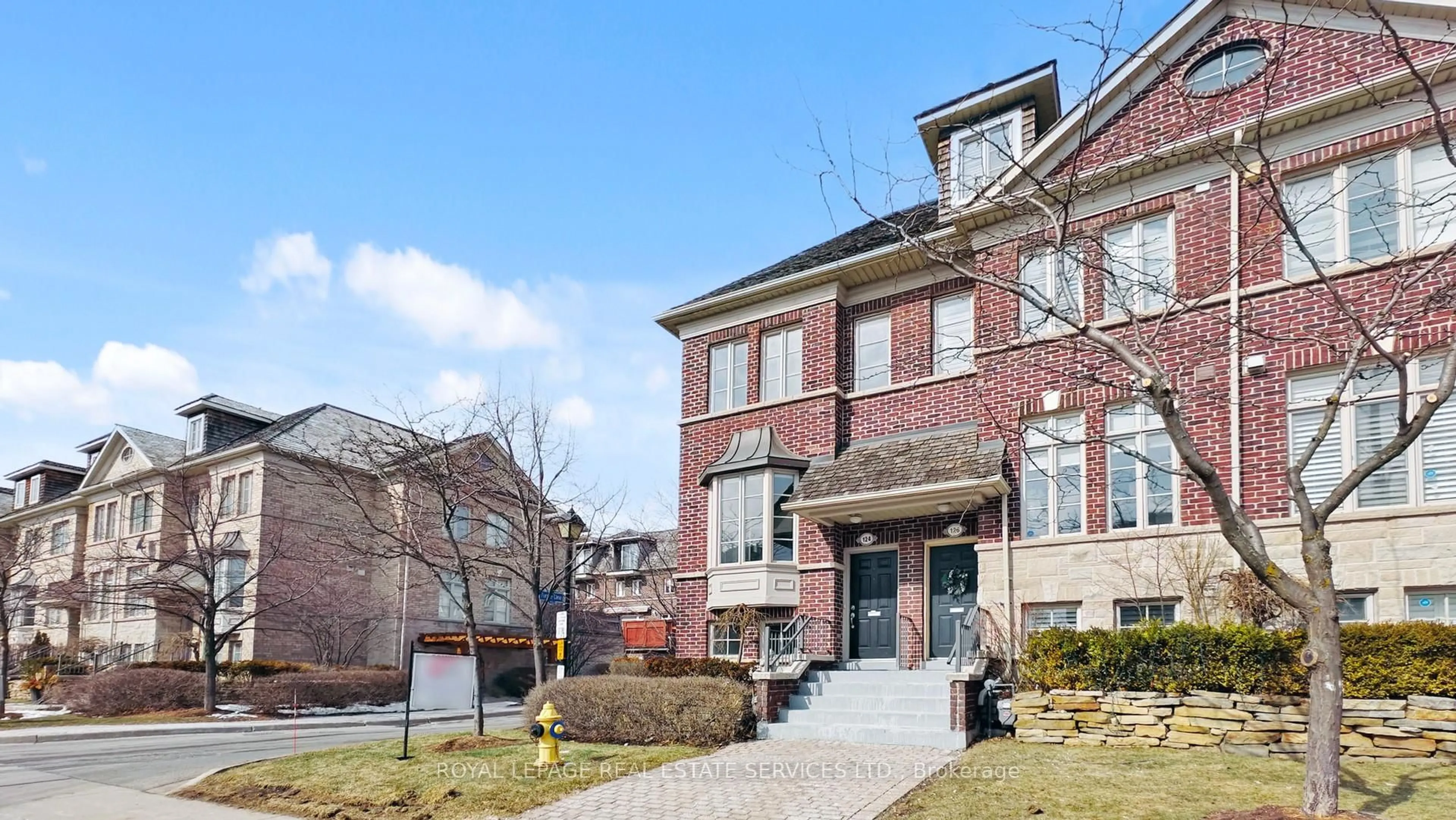 Home with brick exterior material, street for 124 Six Point Rd, Toronto Ontario M8Z 0A1