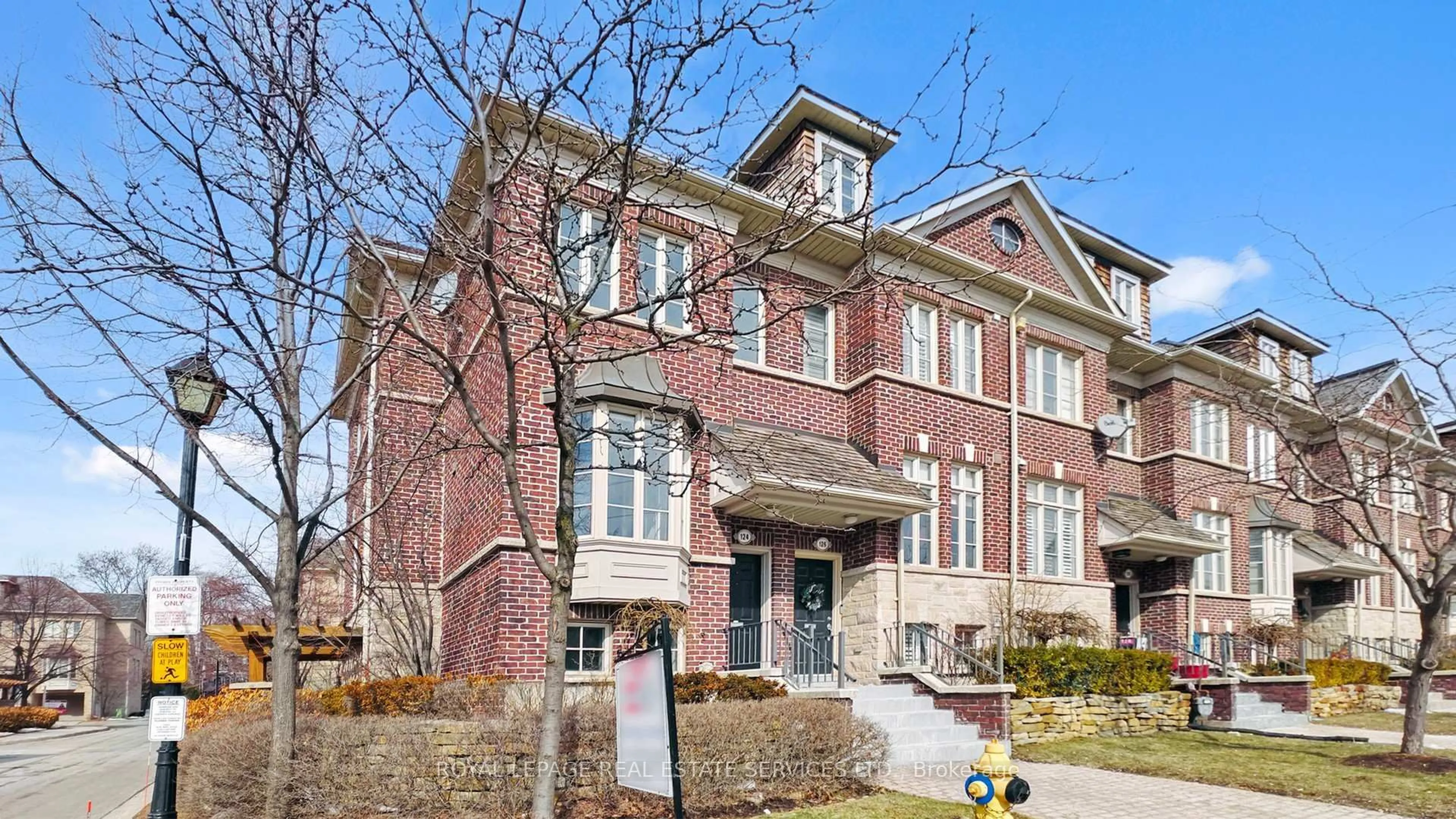 Home with brick exterior material, street for 124 Six Point Rd, Toronto Ontario M8Z 0A1