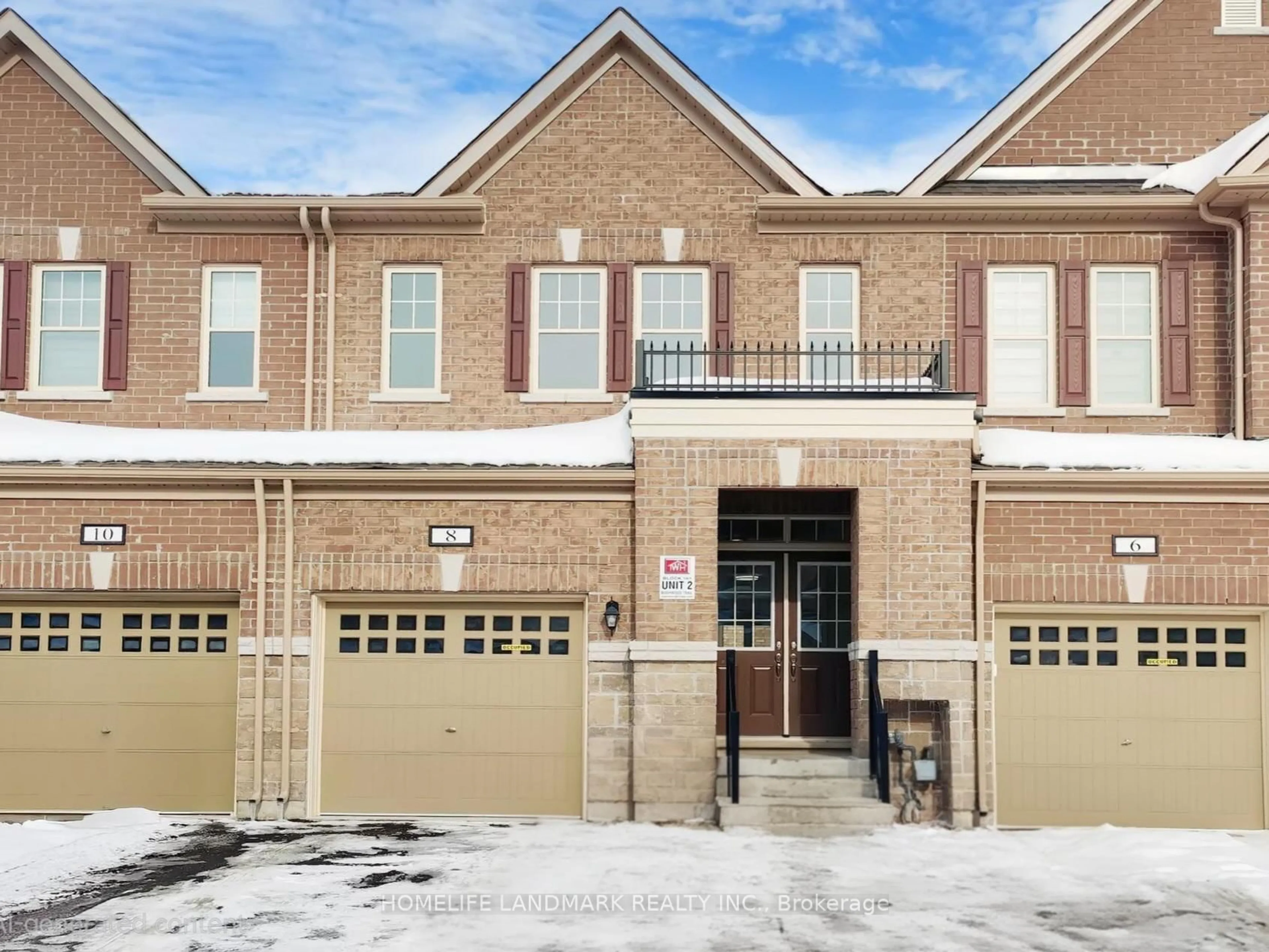 Home with brick exterior material, street for 8 Bushwood Tr, Brampton Ontario L7A 5J7