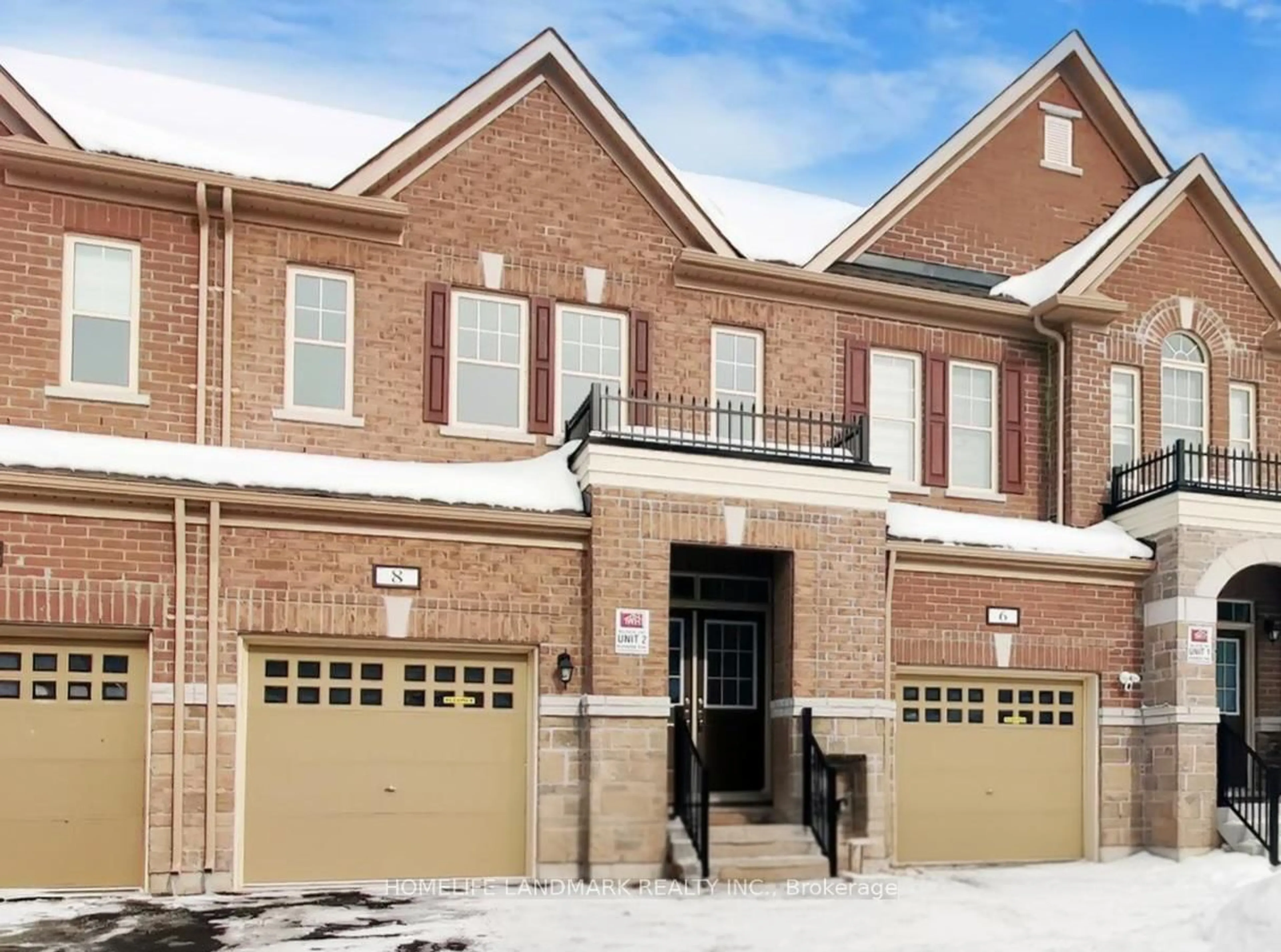 Home with brick exterior material, street for 8 Bushwood Tr, Brampton Ontario L7A 5J7