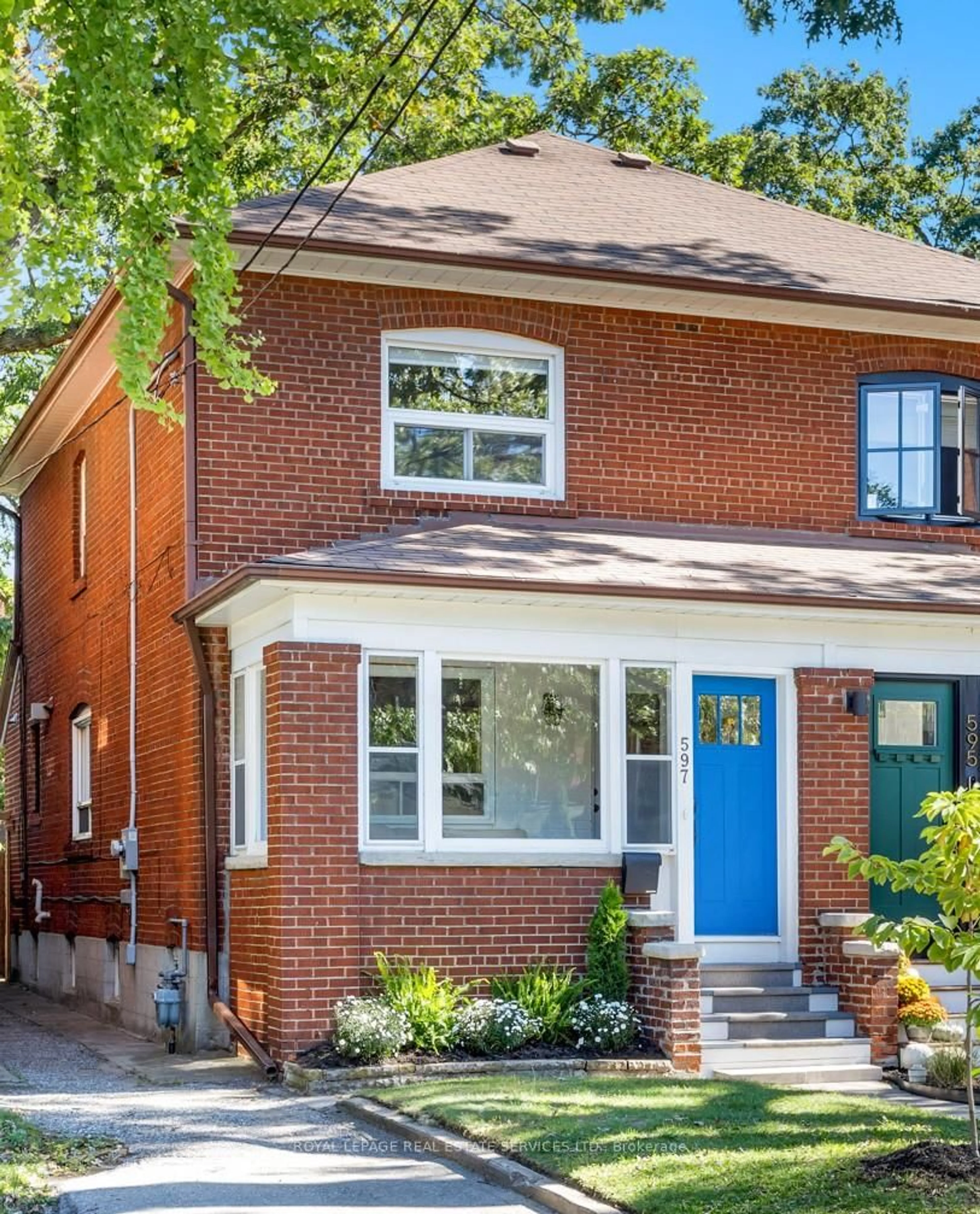 Home with brick exterior material, street for 597 Beresford Ave, Toronto Ontario M6S 3C2