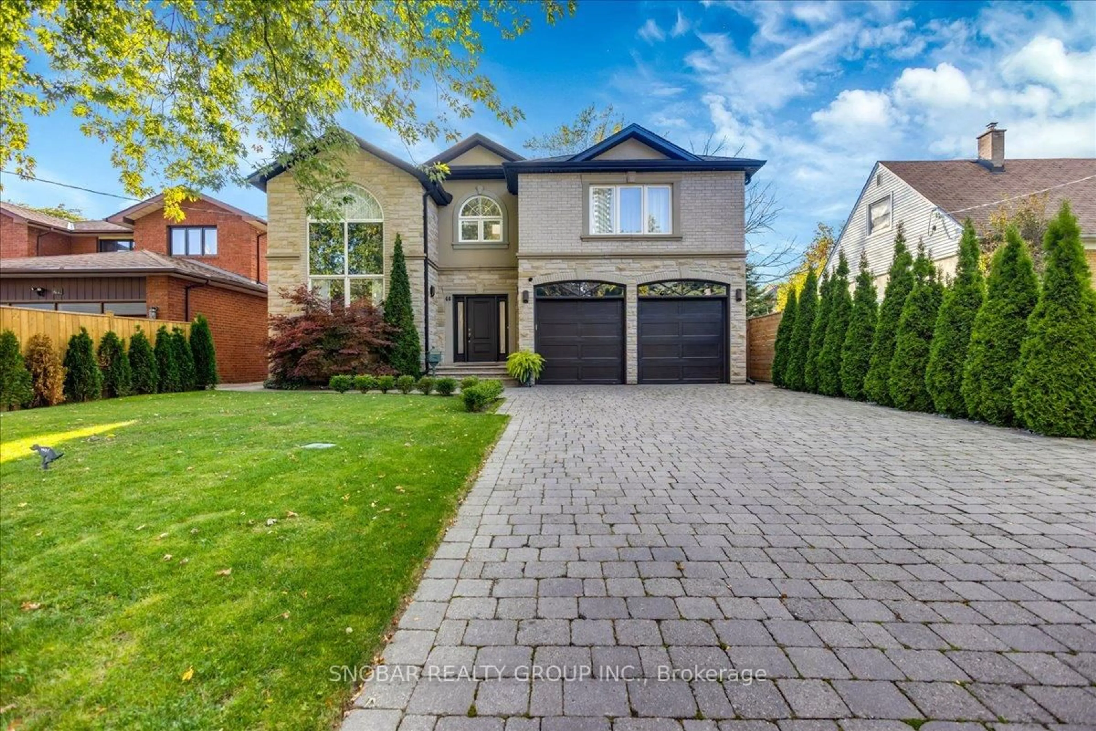 Home with brick exterior material, street for 46 Poplar Ave, Toronto Ontario M9B 3R4