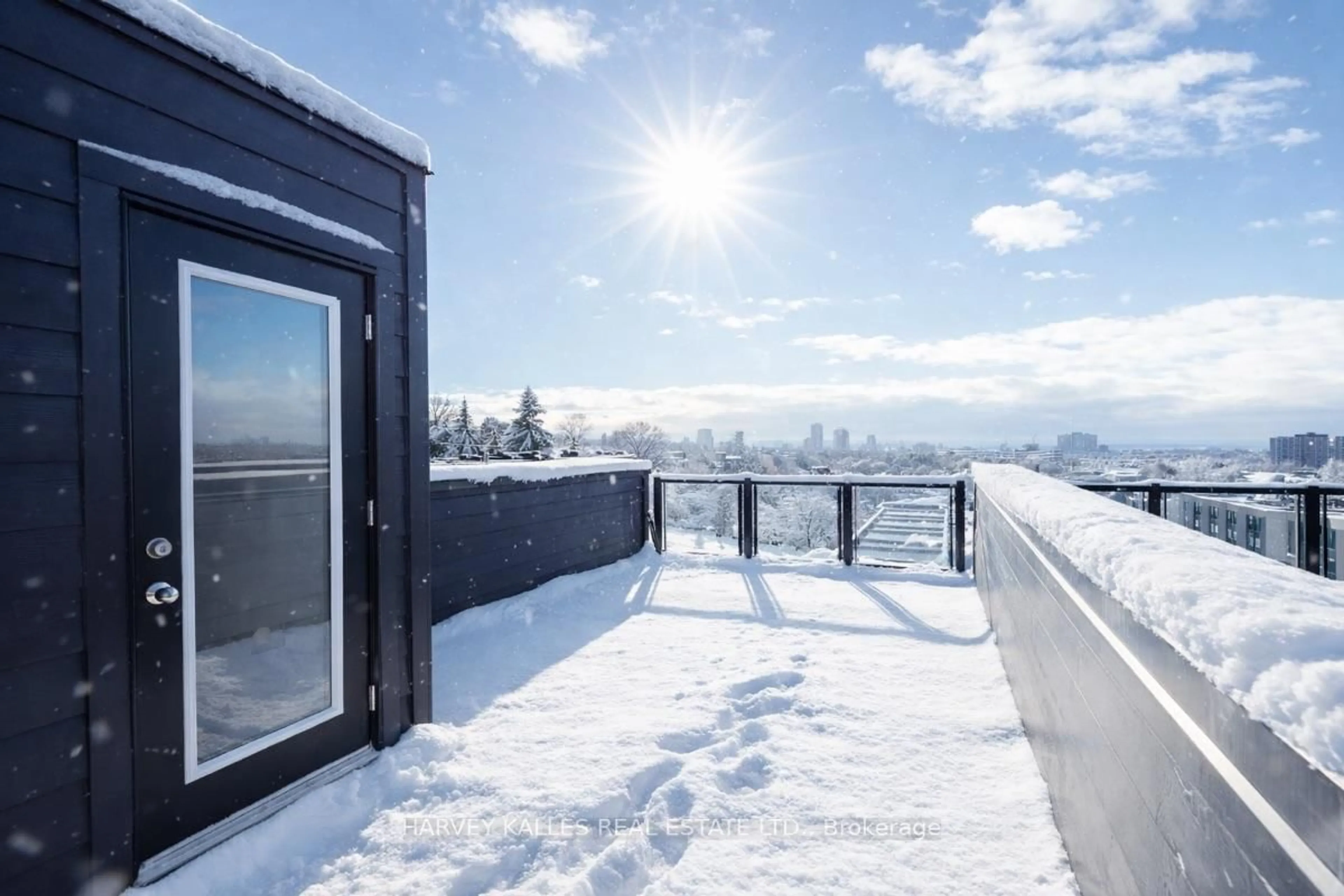 Balcony in the apartment, mountain view for 17 Innes Ave, Toronto Ontario M6E 0B2