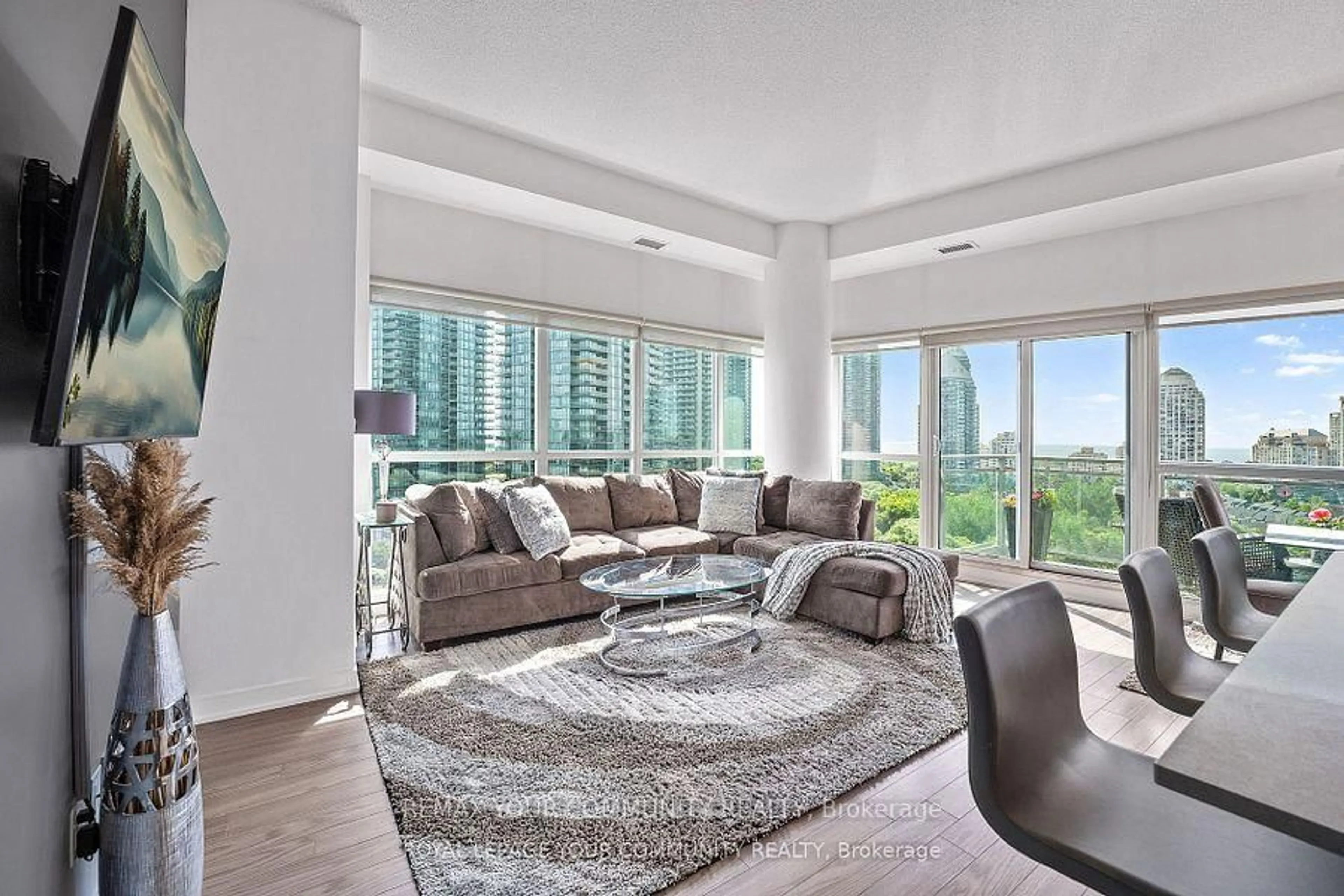 Living room with furniture, unknown for 165 Legion Rd #1226, Toronto Ontario M8Y 0B3