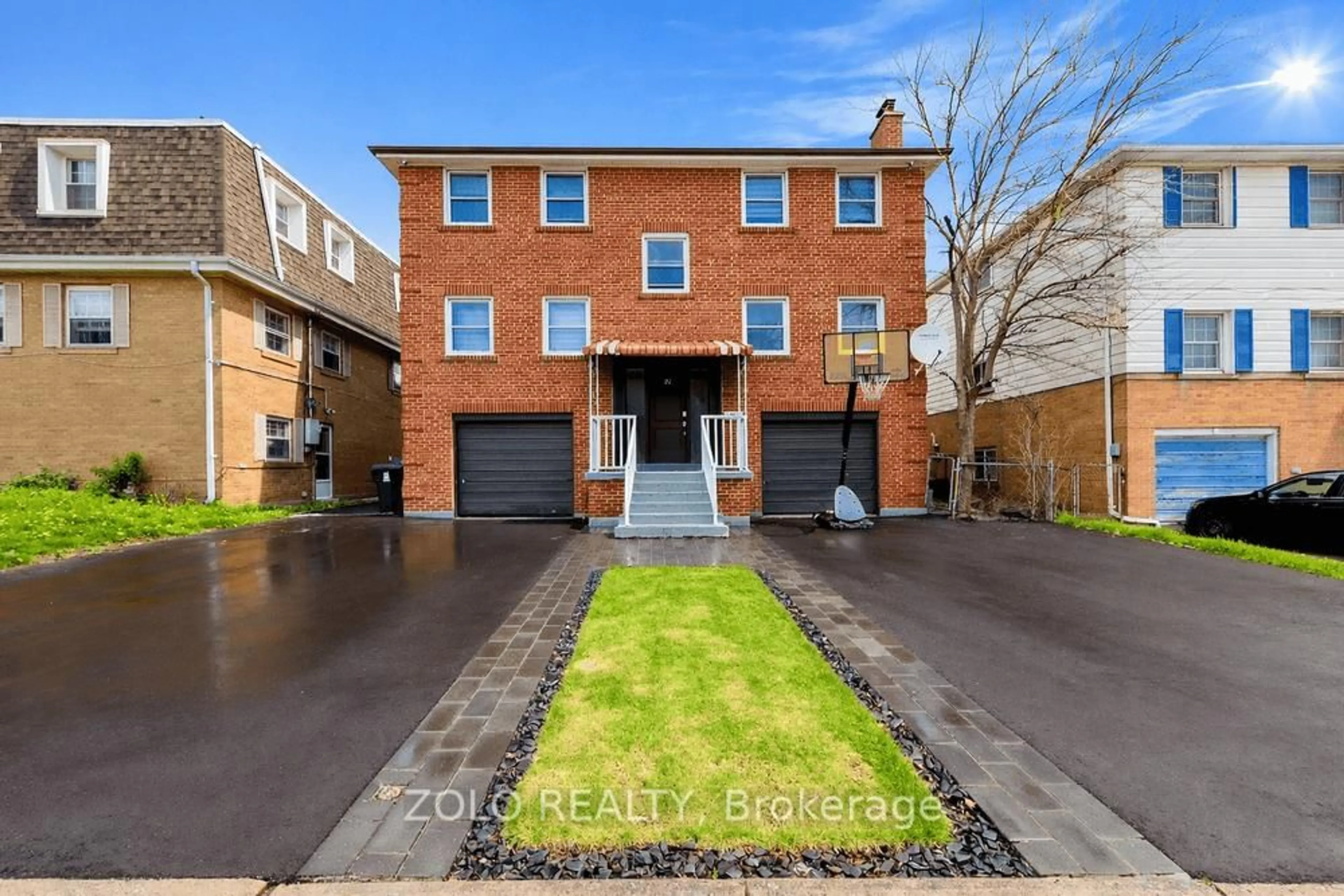 Home with brick exterior material, street for 20 Bridesburg Dr, Toronto Ontario M9R 2K3
