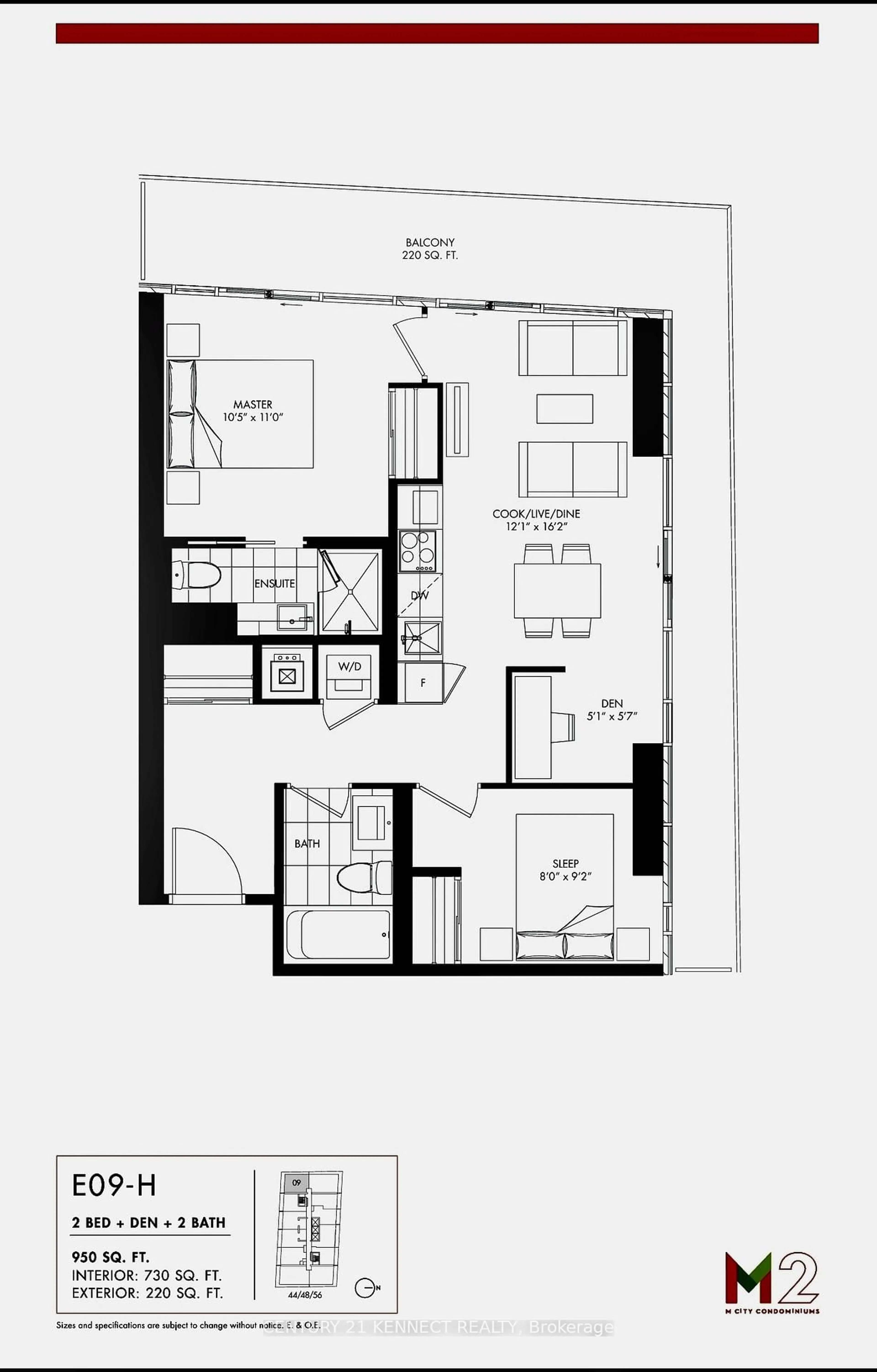 Floor plan for 3883 Quartz Rd #5609, Mississauga Ontario L5B 0M4