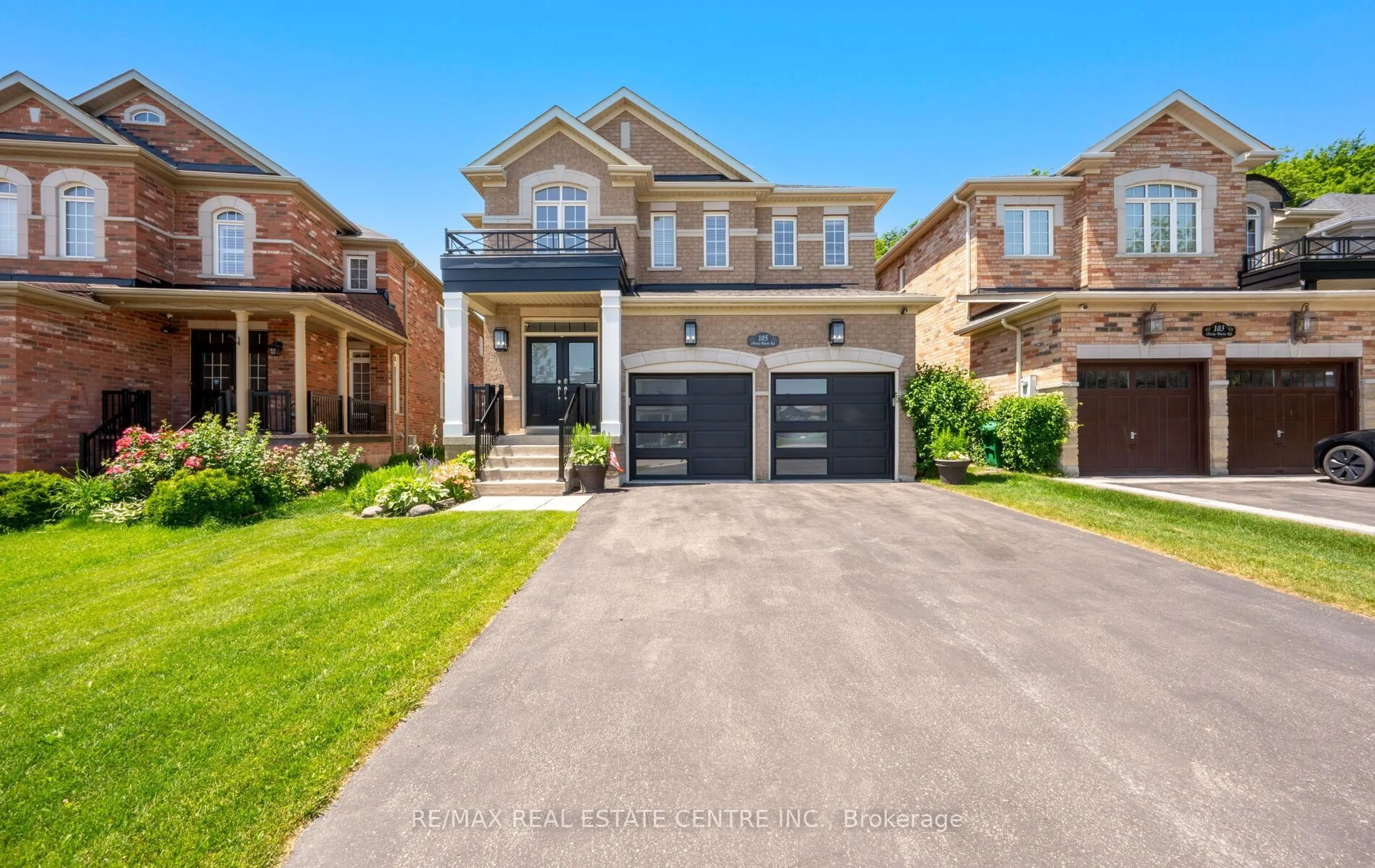 Home with brick exterior material, street for 105 Olivia Marie Rd, Brampton Ontario L6Y 0N1