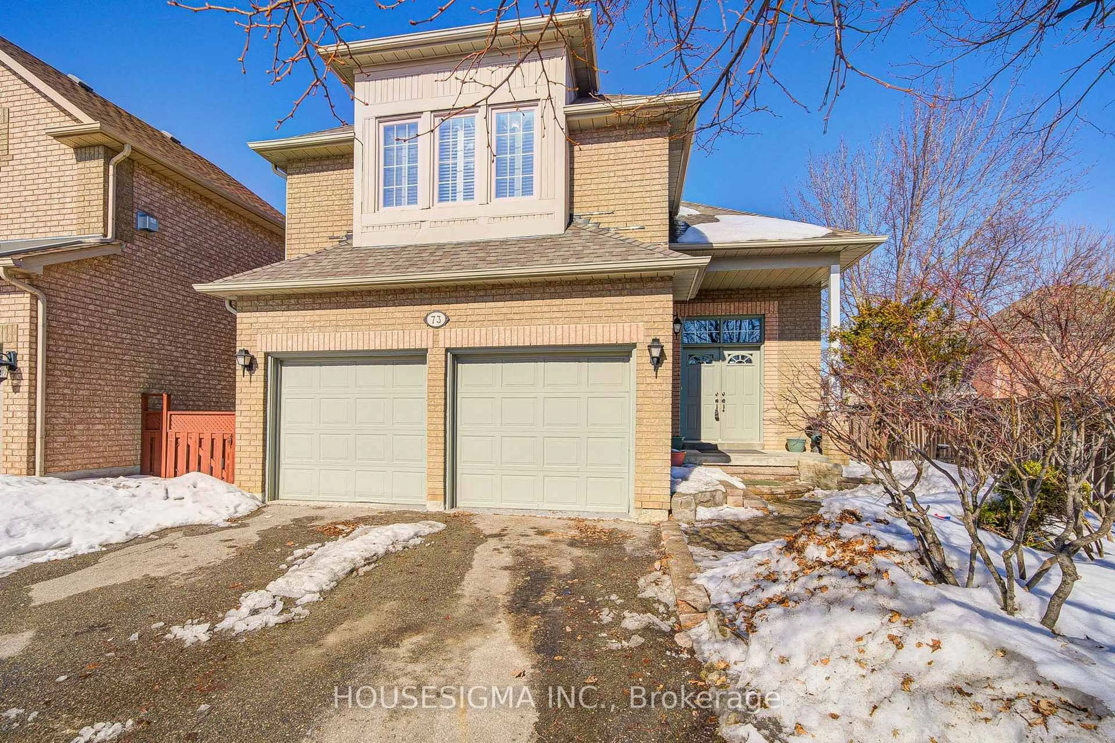 Home with brick exterior material, street for 73 Brinkley Dr, Brampton Ontario L7A 1G3