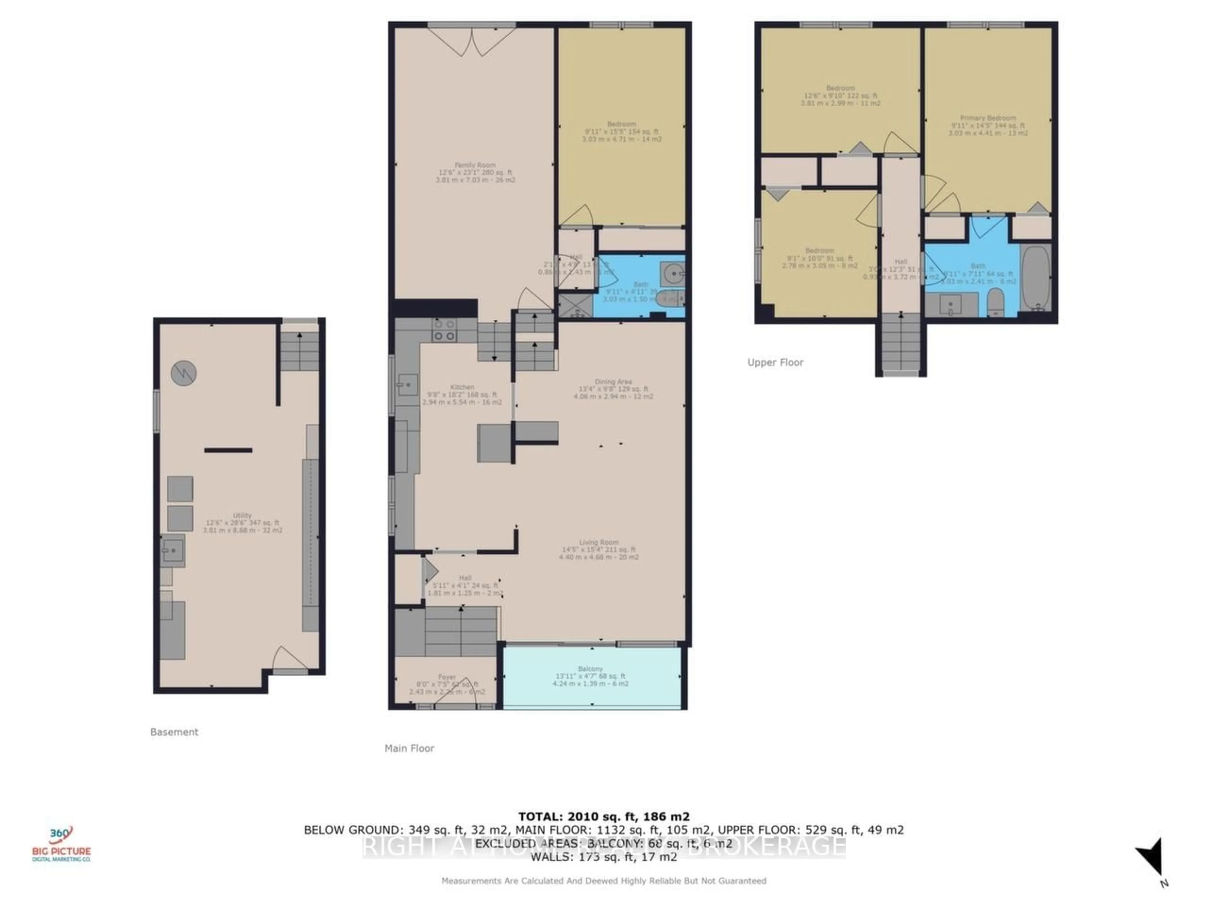 Floor plan for 7327 Joliette Cres, Mississauga Ontario L5N 1Z2