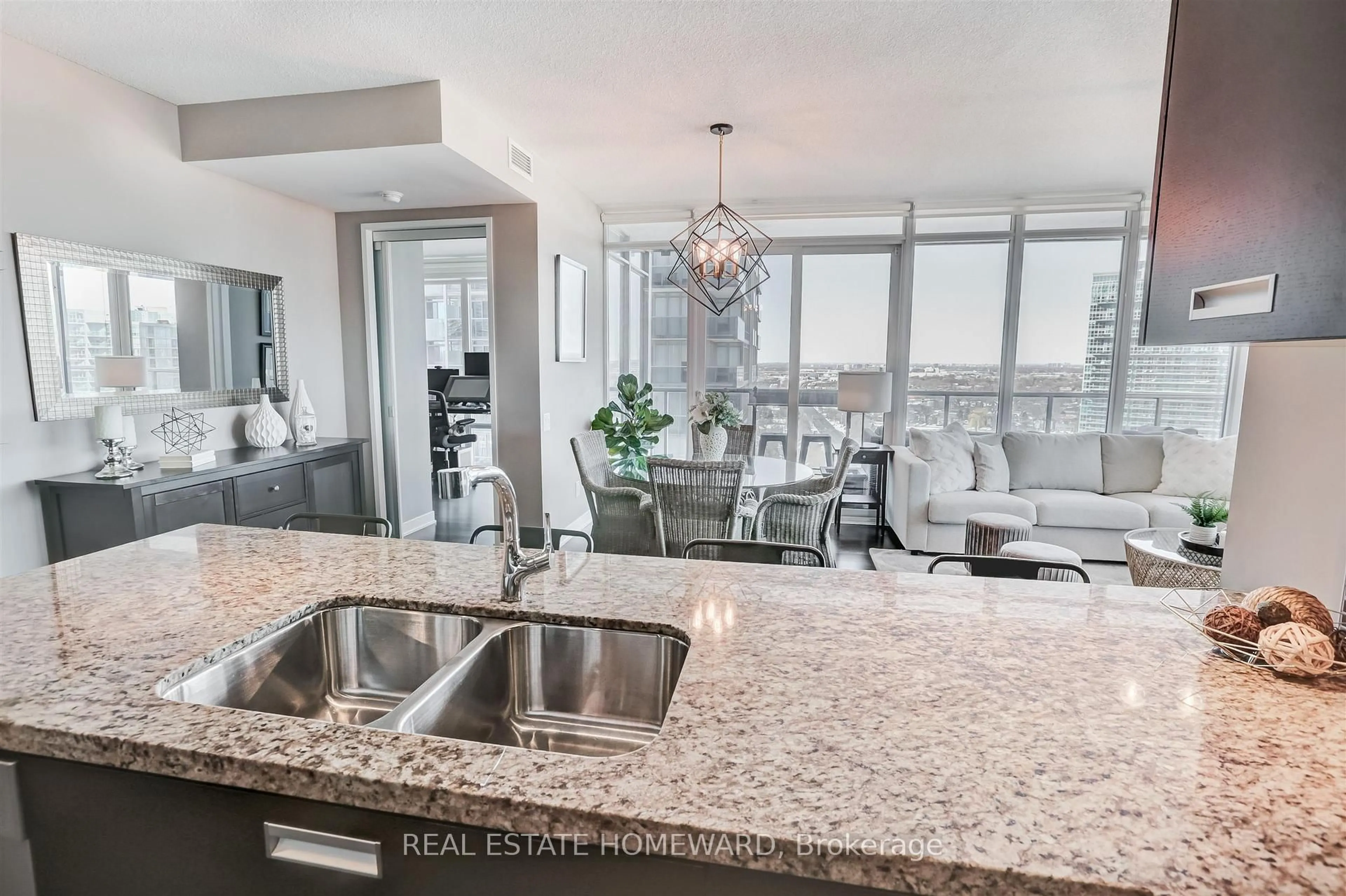 Open concept kitchen, unknown for 90 Park Lawn Rd #2316, Toronto Ontario M8Y 0B6