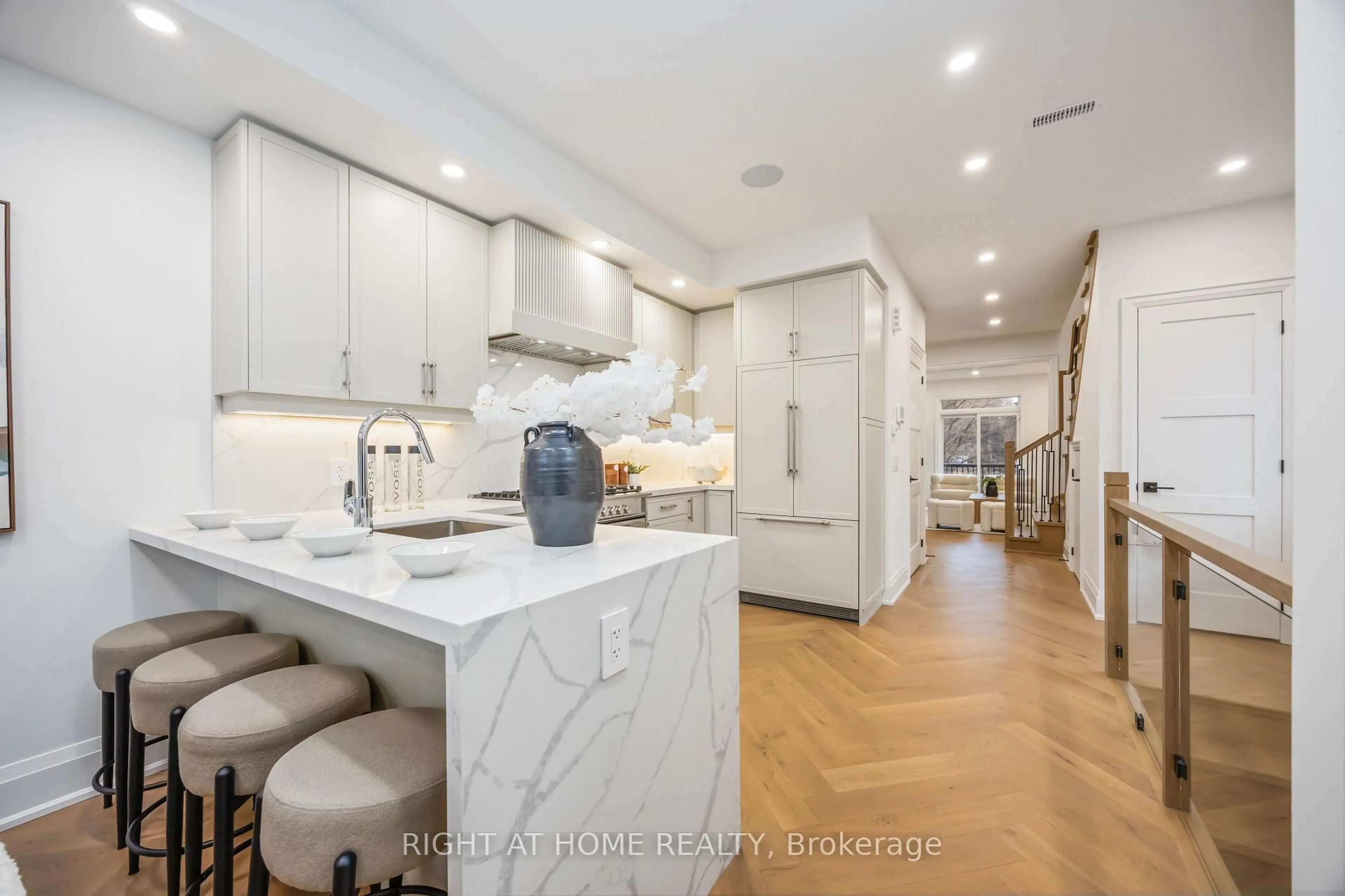 Open concept kitchen, ceramic/tile floor for 34A Morningside Ave, Toronto Ontario M6S 1C4