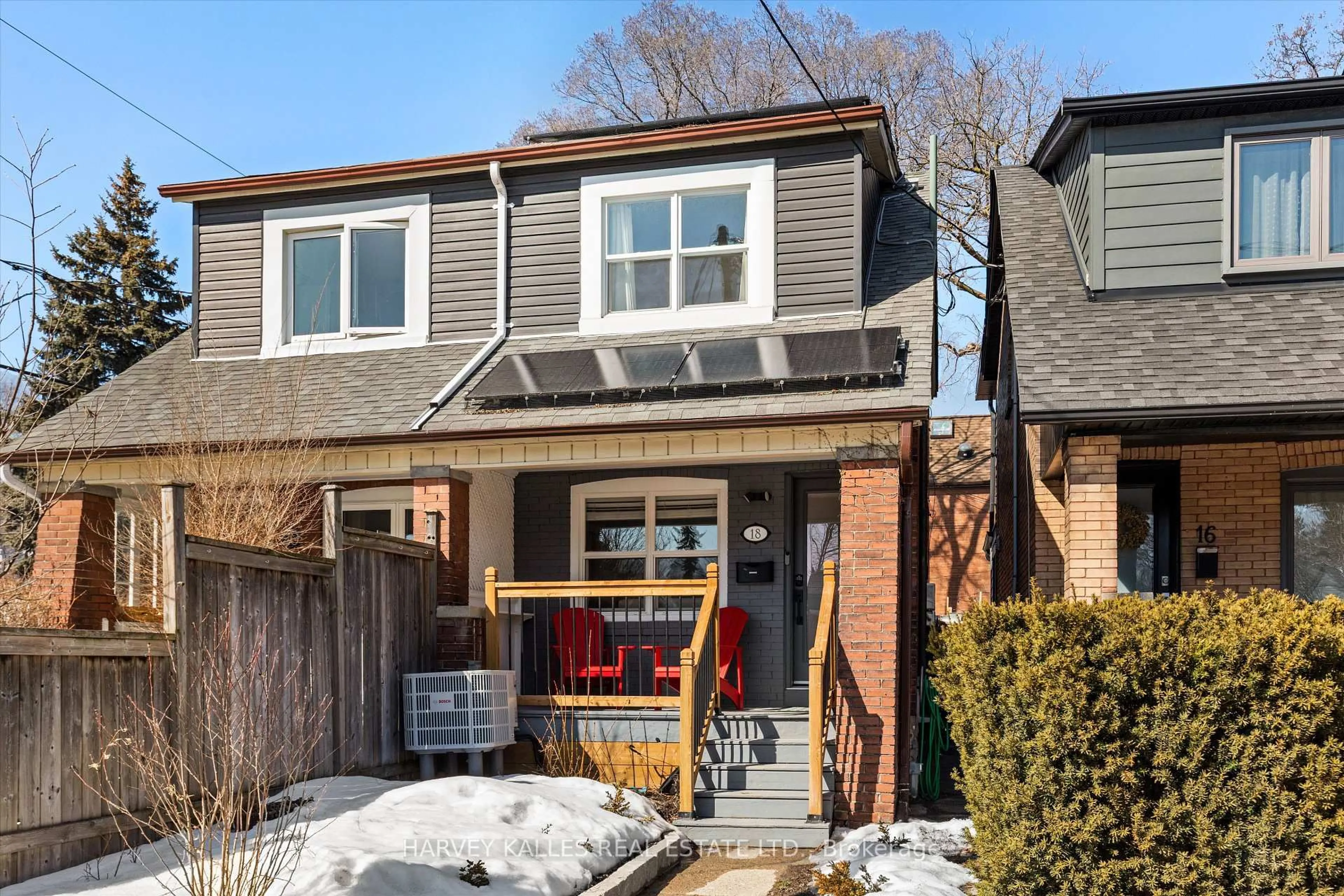 Home with brick exterior material, street for 18 Page Ave, Toronto Ontario M6S 2P5