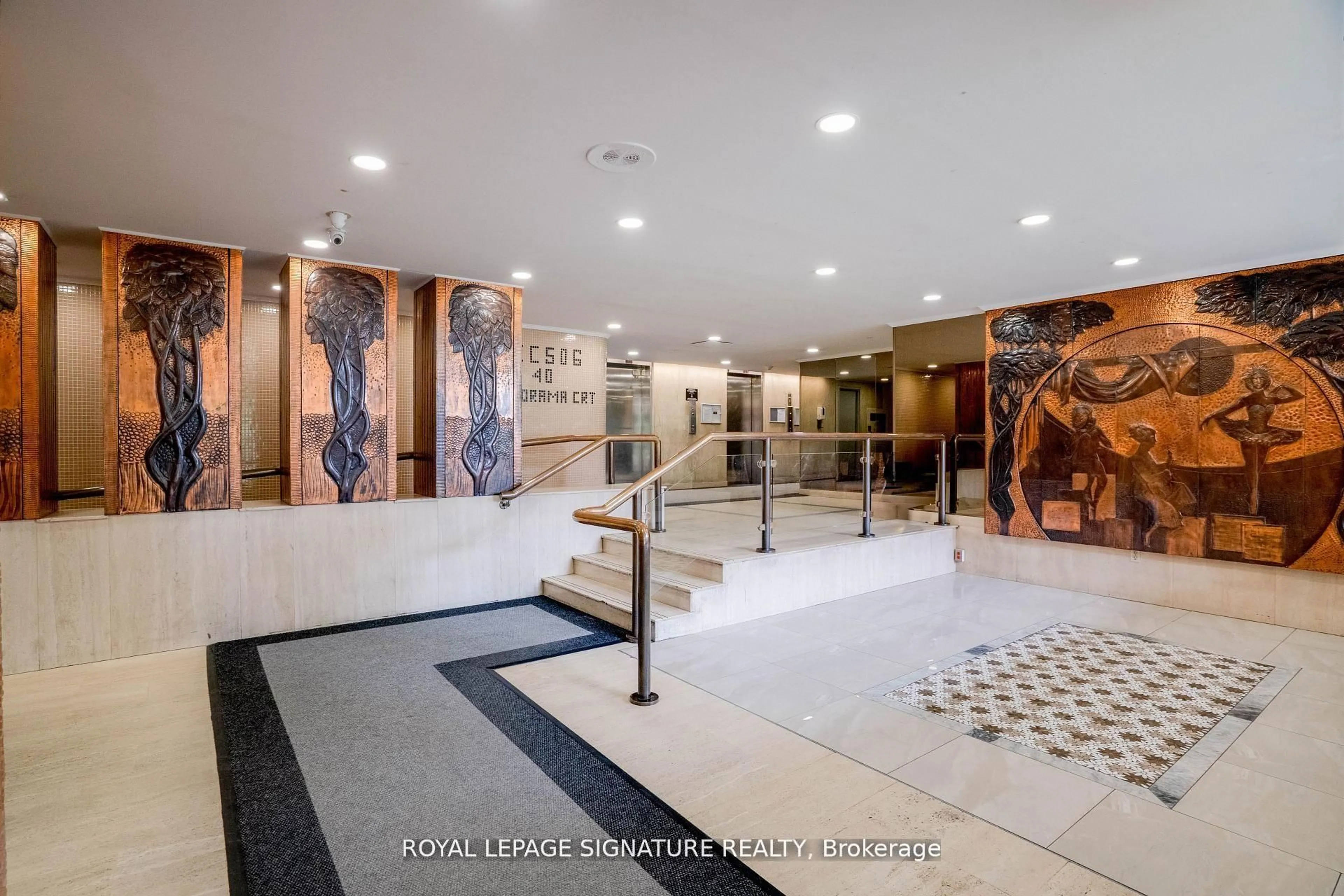 Lobby for 40 Panorama Crt #1411, Toronto Ontario M9V 4M1