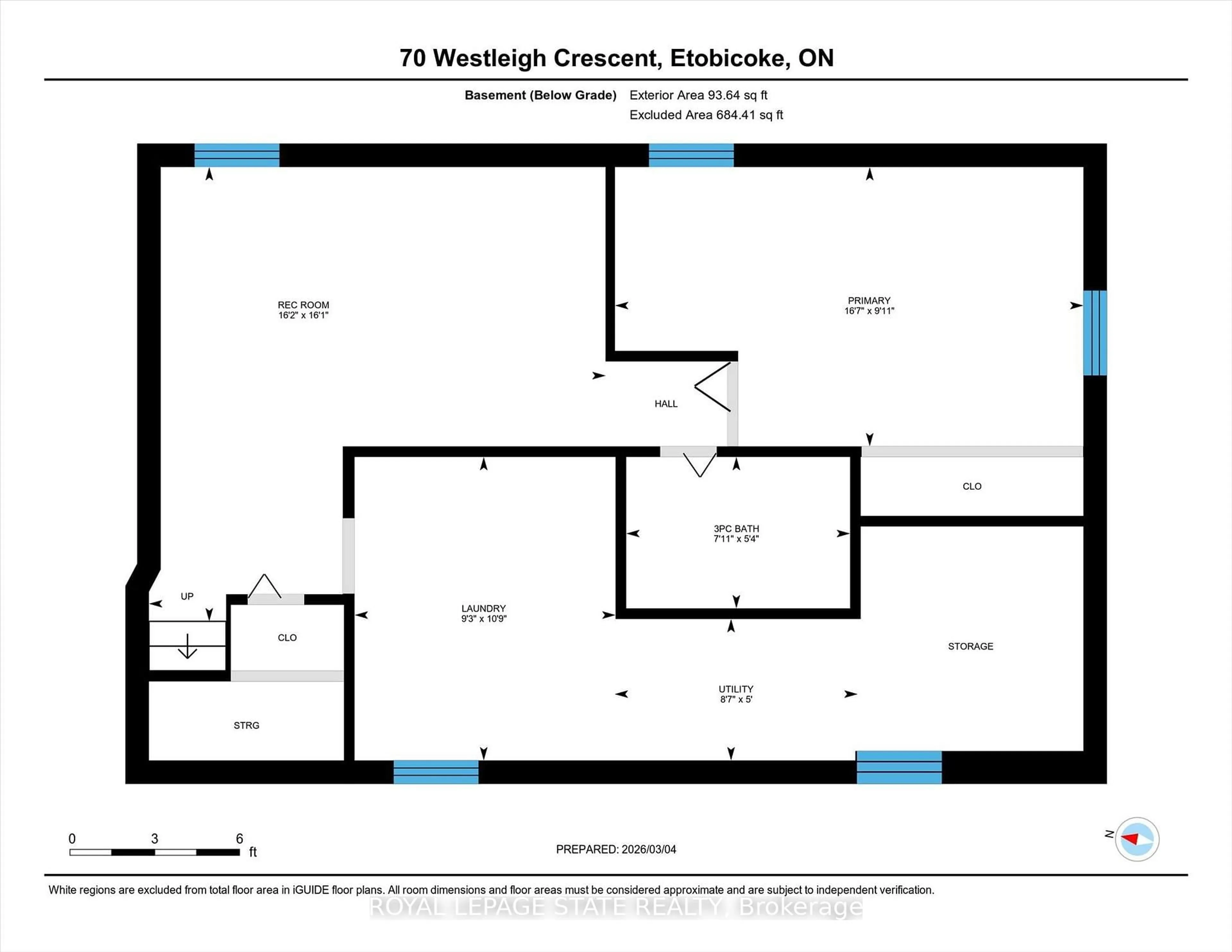 Floor plan for 70 Westleigh Cres, Toronto Ontario M8W 3Z7