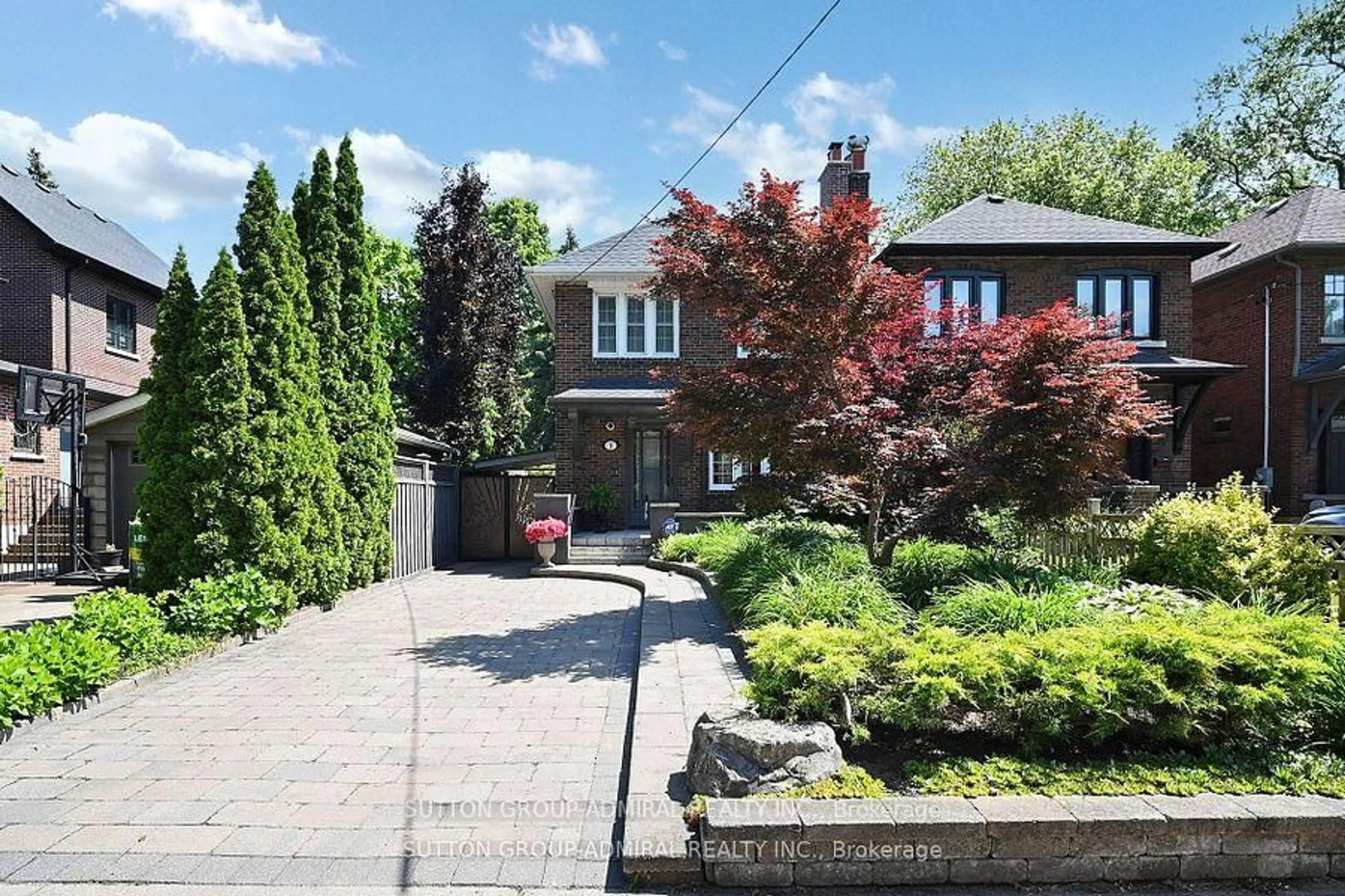 Home with brick exterior material, street for 1 Valleyview Gdns, Toronto Ontario M6S 2B5