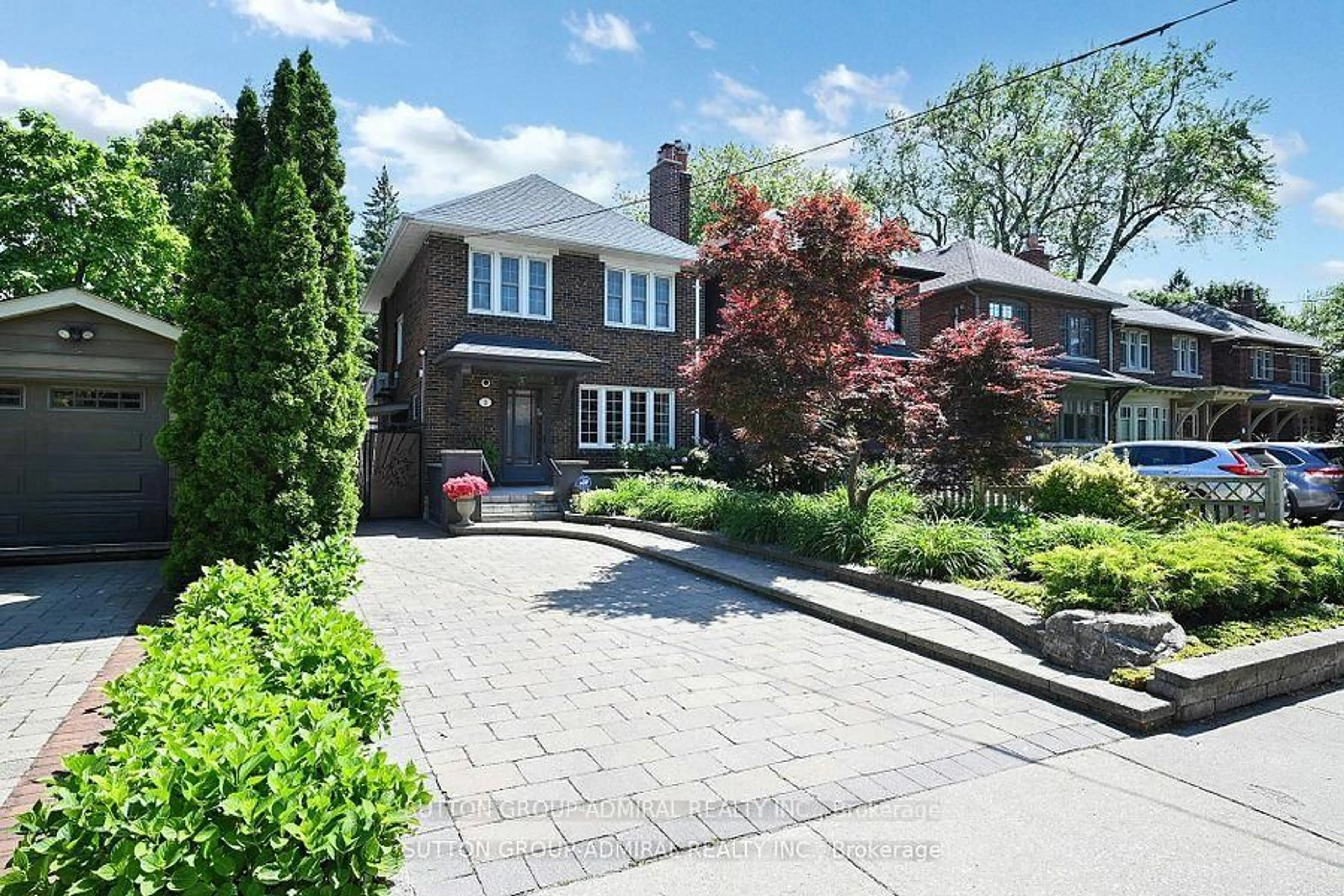 Home with brick exterior material, street for 1 Valleyview Gdns, Toronto Ontario M6S 2B5
