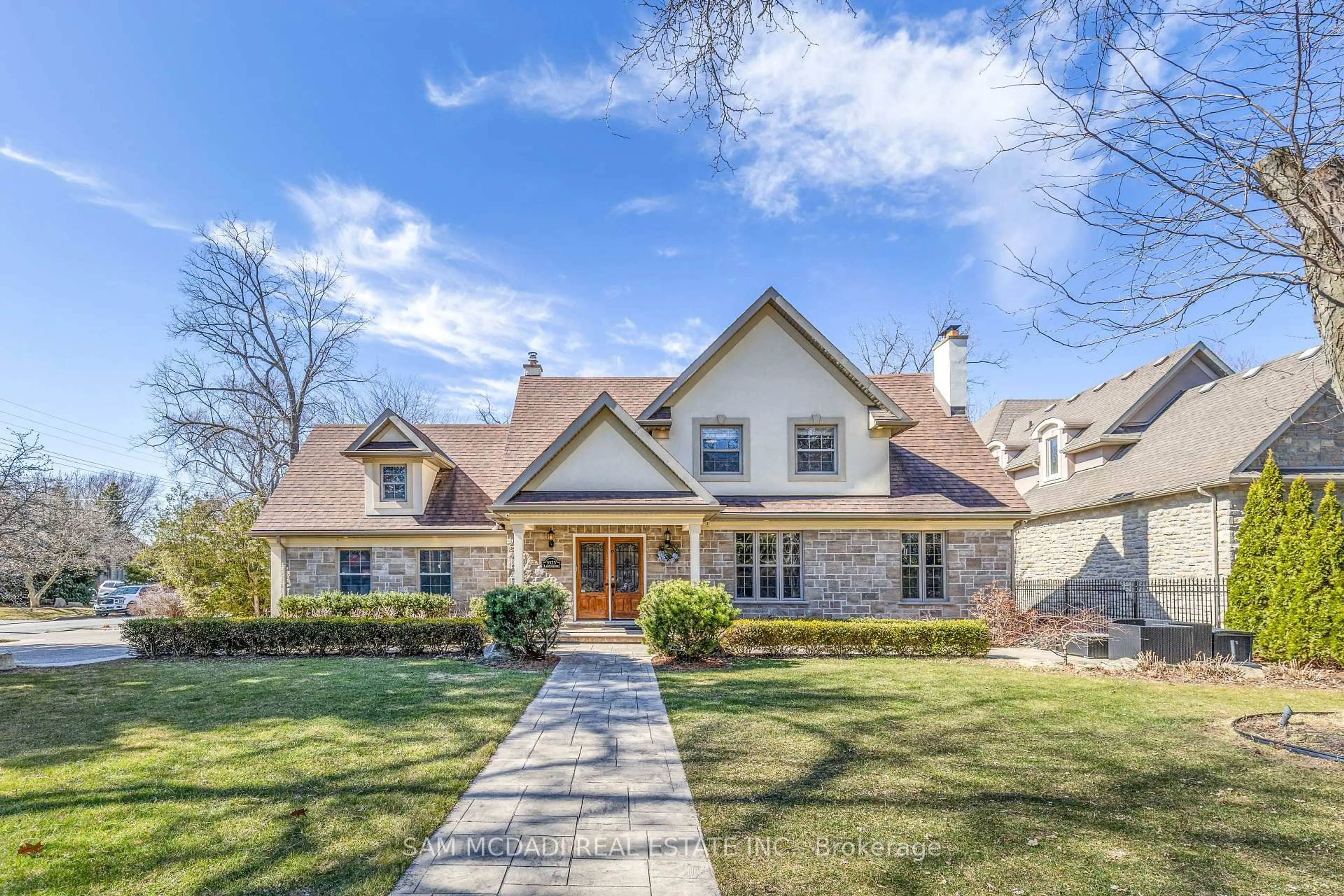 Home with brick exterior material, street for 3325 Lakeshore Rd, Burlington Ontario L7N 1B1