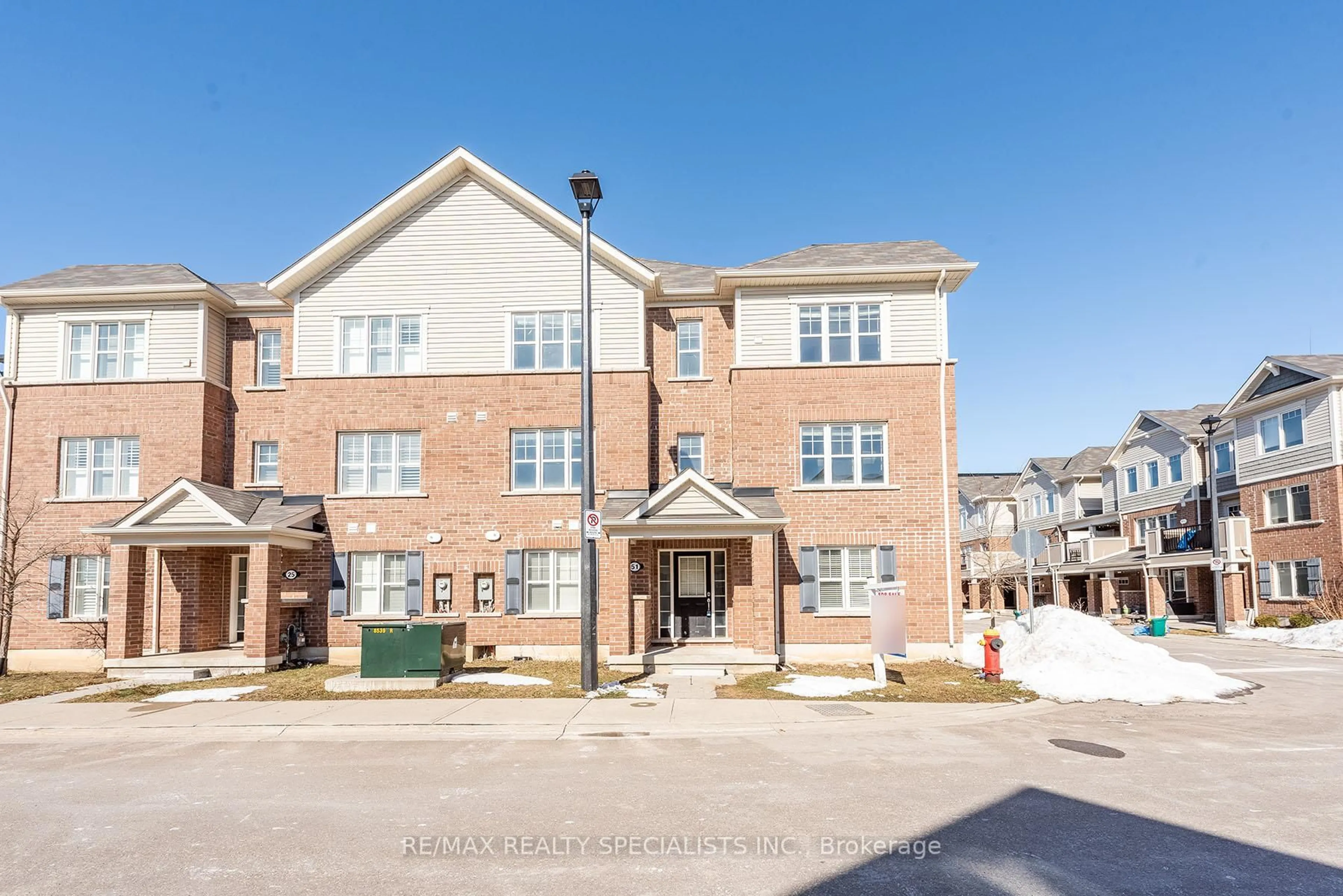 Home with brick exterior material, street for 1000 Asleton Blvd #51, Milton Ontario L9T 9L6