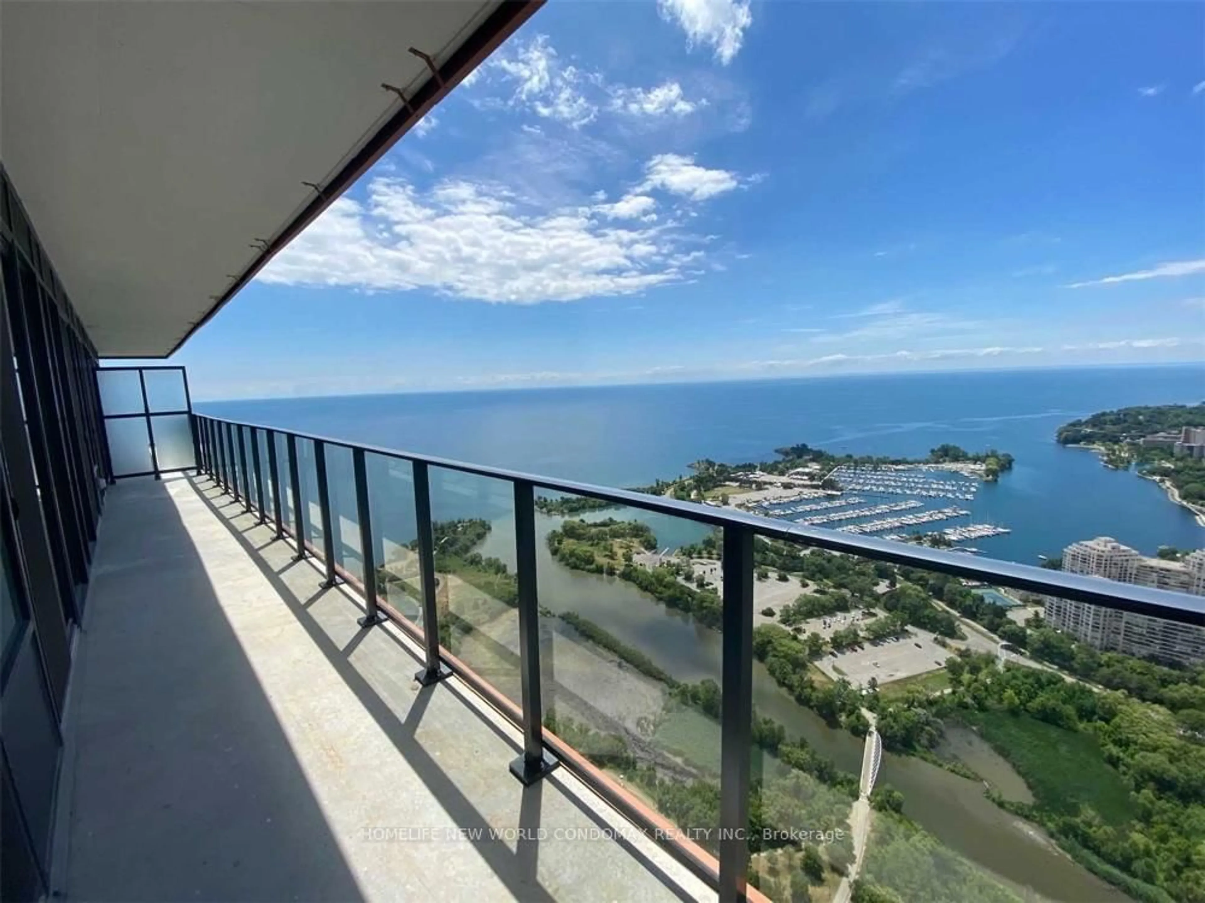 Balcony in the apartment, water/lake/river/ocean view for 30 Shore Breeze Dr #5309, Toronto Ontario M8V 0J1