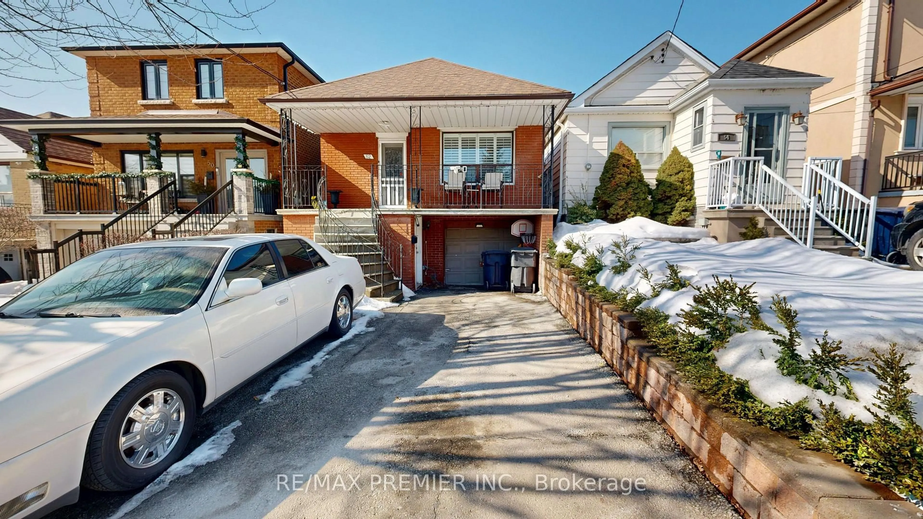 Home with brick exterior material, street for 52 Montcalm Ave, Toronto Ontario M6E 4N7