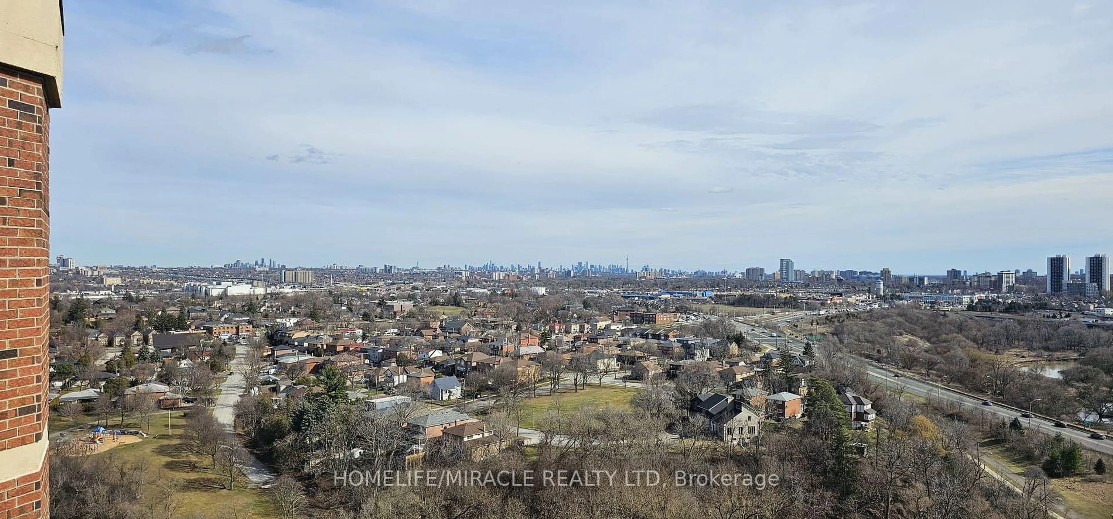 A pic from outside/outdoor area/front of a property/back of a property/a pic from drone, city buildings view from balcony for 234 Albion Rd #PH 12, Toronto Ontario M9W 6A5