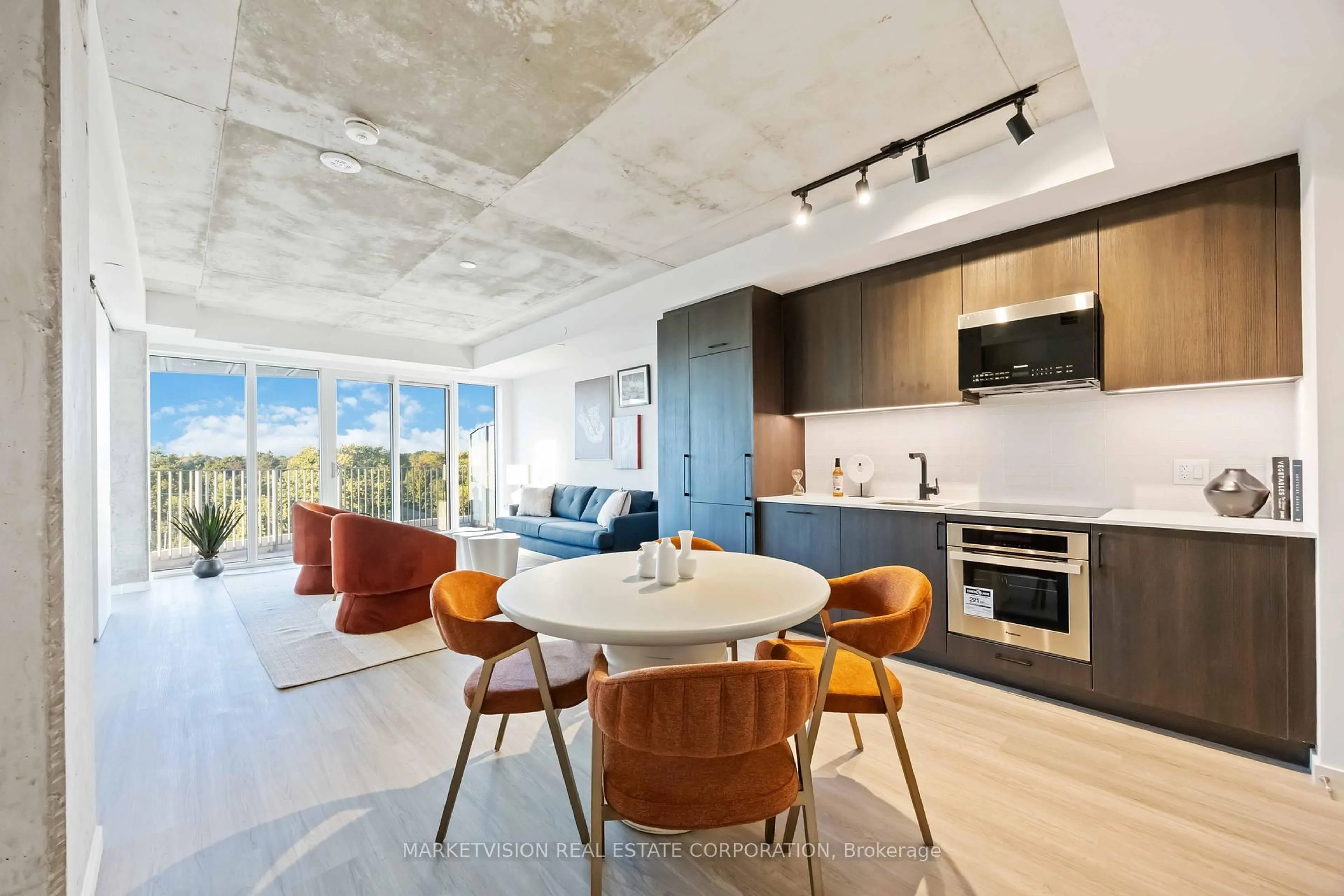 Open concept kitchen, unknown for 689 The Queensway #611, Toronto Ontario M8Y 1L1