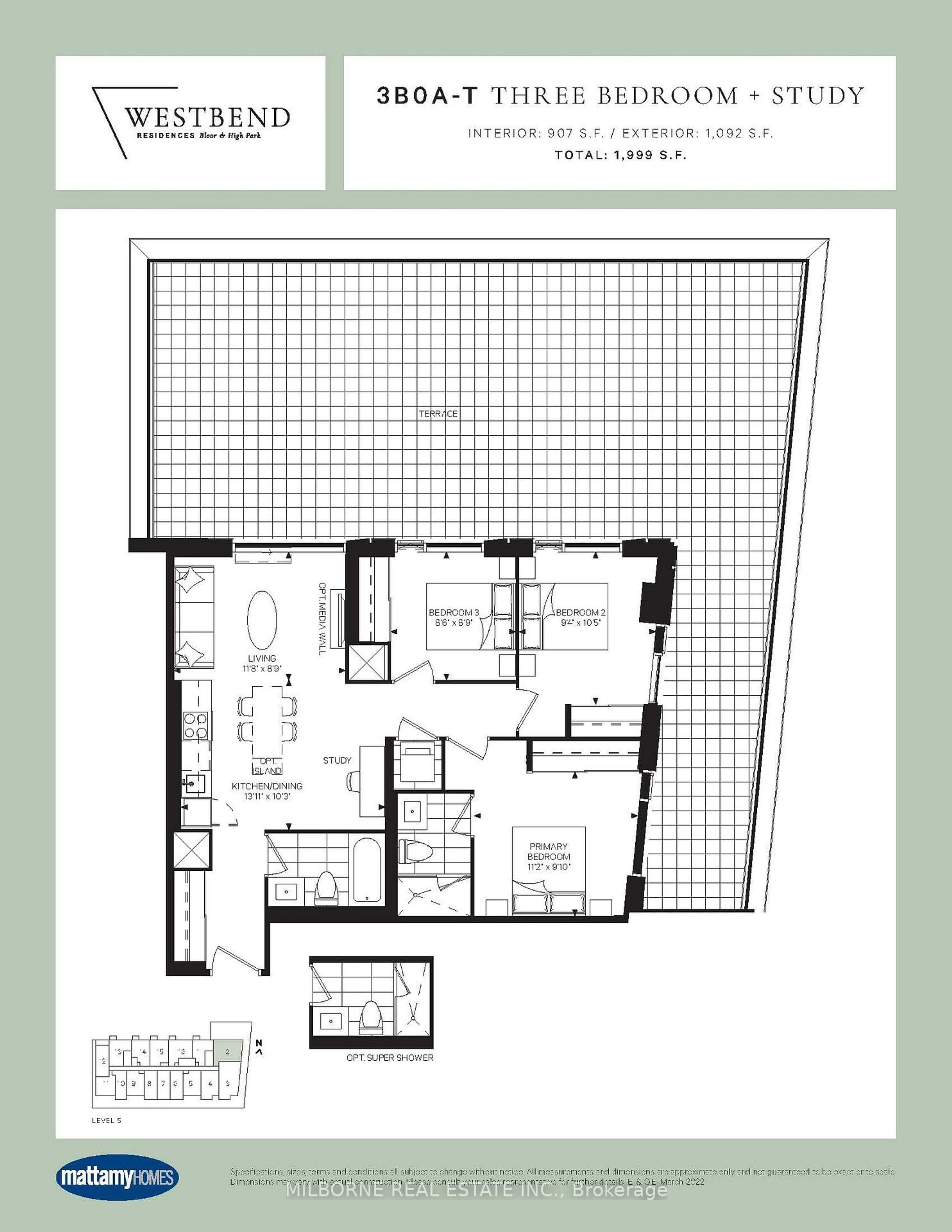 Floor plan for 1660 Bloor St #502, Toronto Ontario M6P 1A8