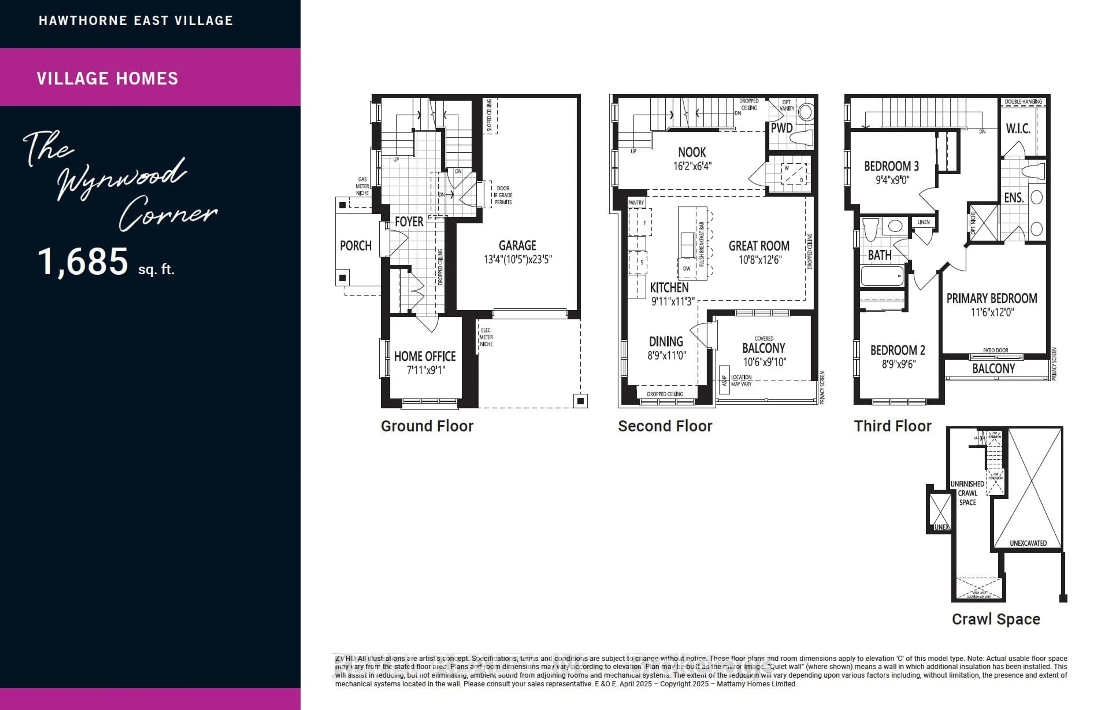 Floor plan for 1478 Rutland Cres #76, Milton Ontario L9E 2H9