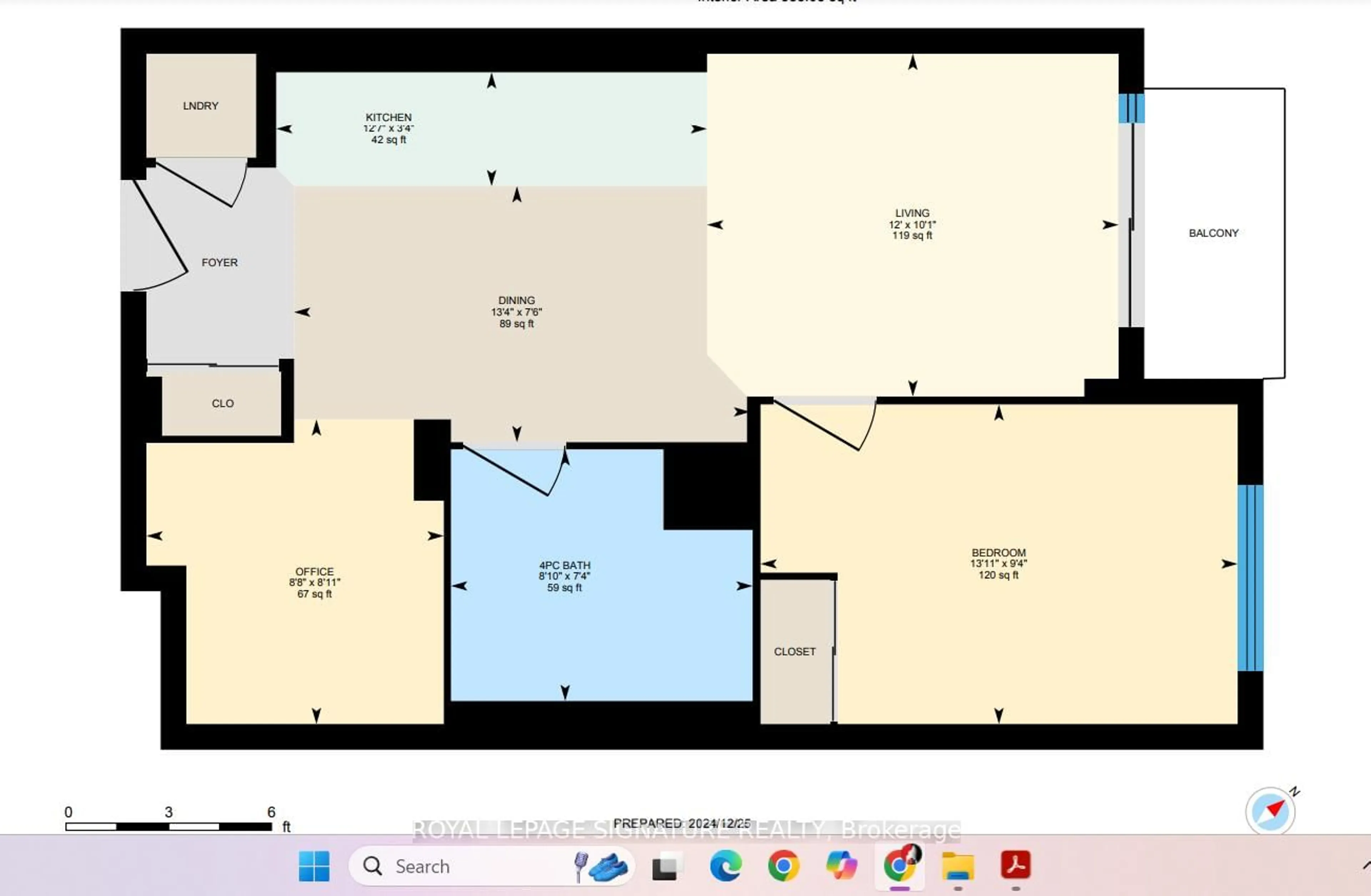 Floor plan for 556 Marlee Ave #325, Toronto Ontario M6B 0B1