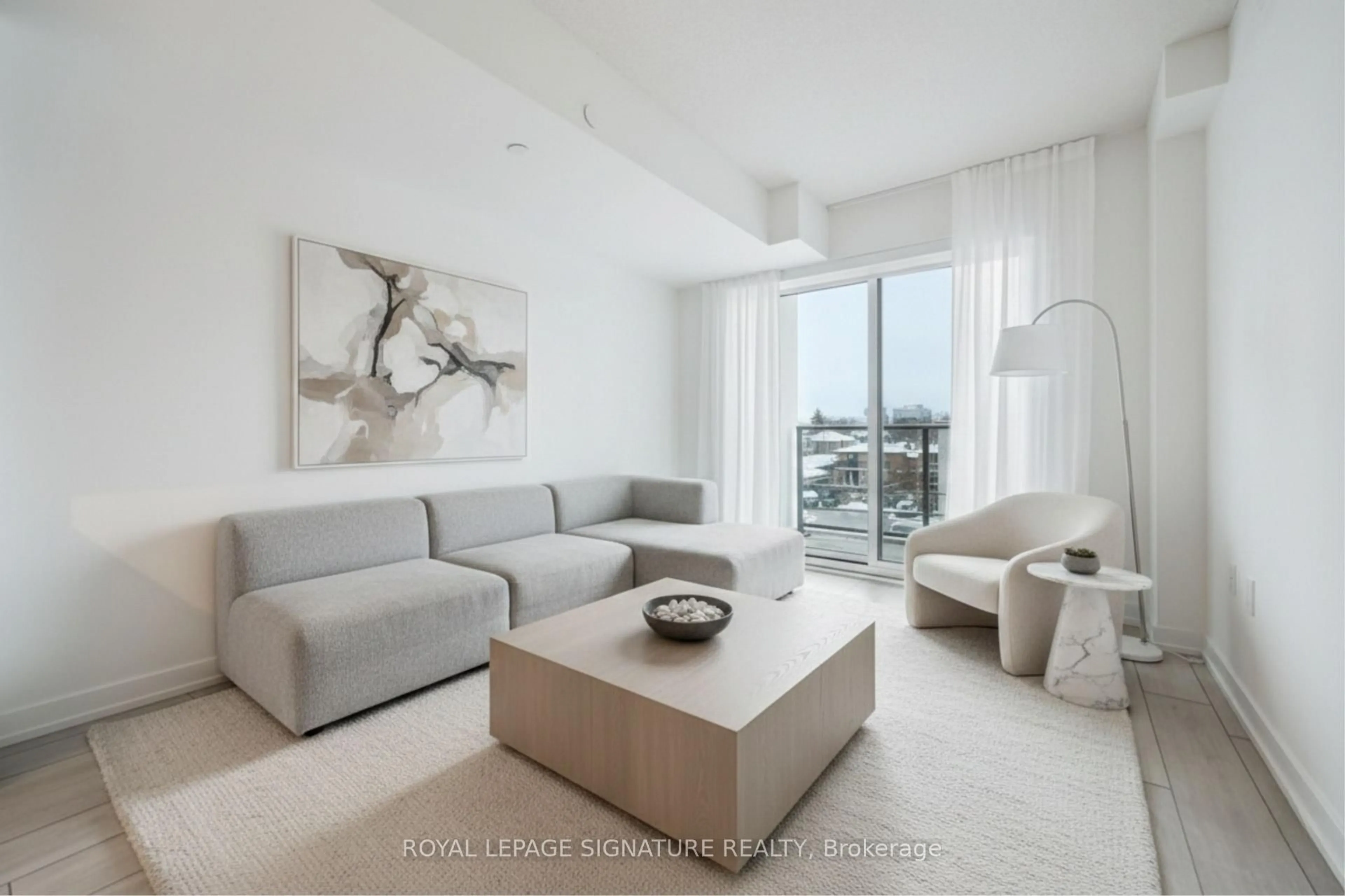 Living room with furniture, unknown for 556 Marlee Ave #325, Toronto Ontario M6B 0B1