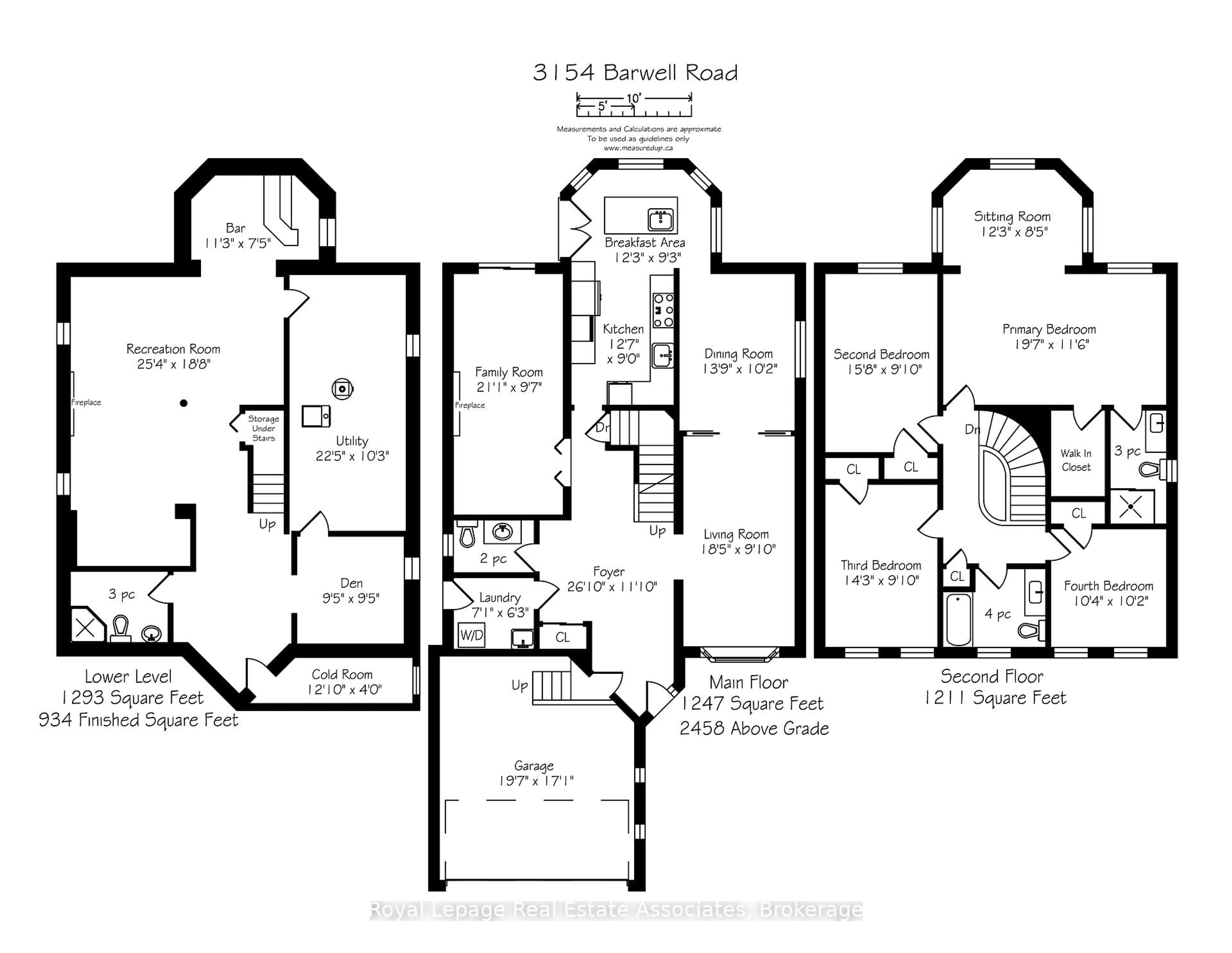 Floor plan for 3154 Barwell Rd, Mississauga Ontario L5L 3Z6