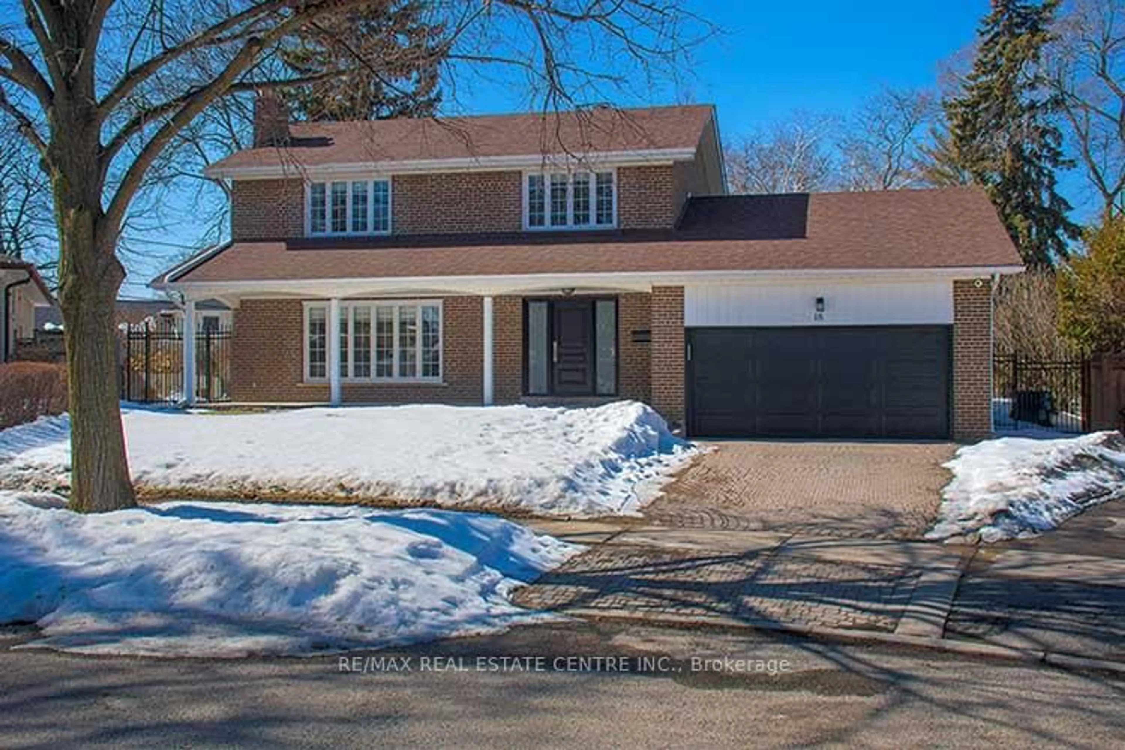 Home with brick exterior material, street for 18 Shadetree Cres, Toronto Ontario M9C 1X1